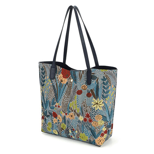 【人気】花柄リバーシブルトートバッグ - 画像3