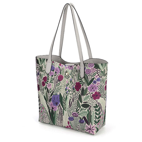 【人気】花柄リバーシブルトートバッグ