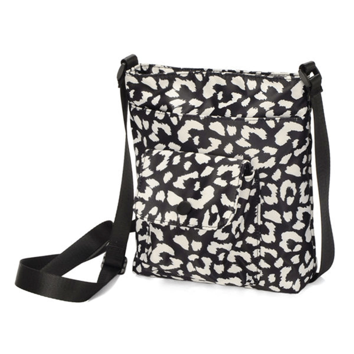 モノトーン柄縦型ショルダーバッグ - 画像3