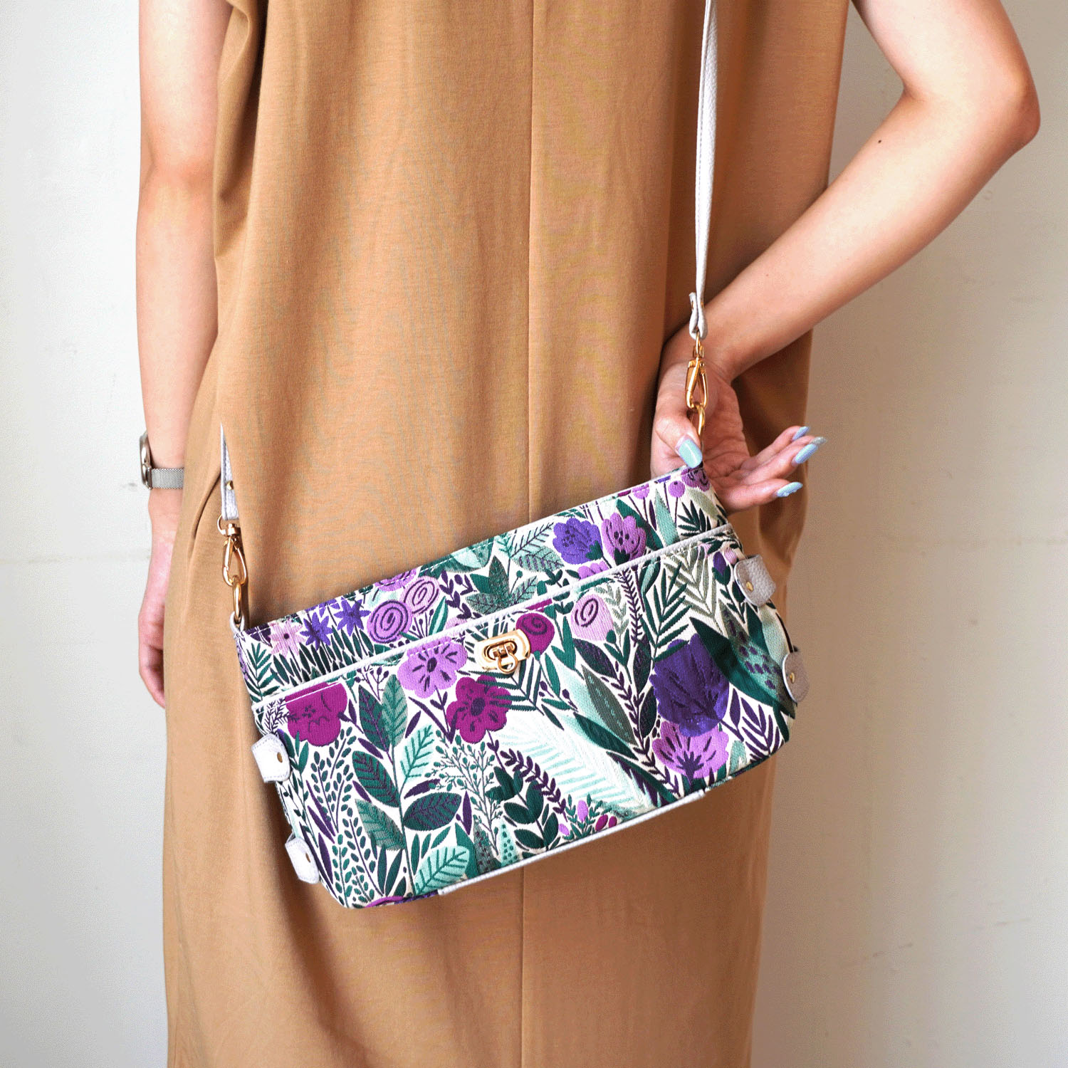 【リニューアル】himoシダイ 金具付きボタニカル柄 - 画像2