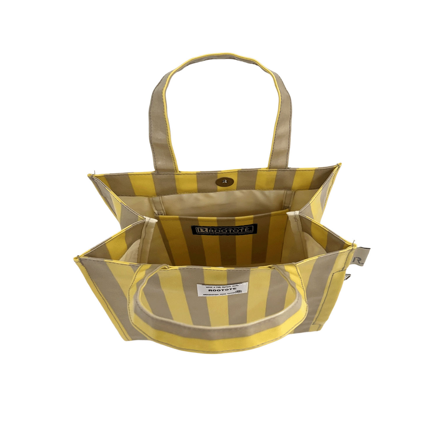 ルートート ストライプラミネートスクエアバッグ - 画像5