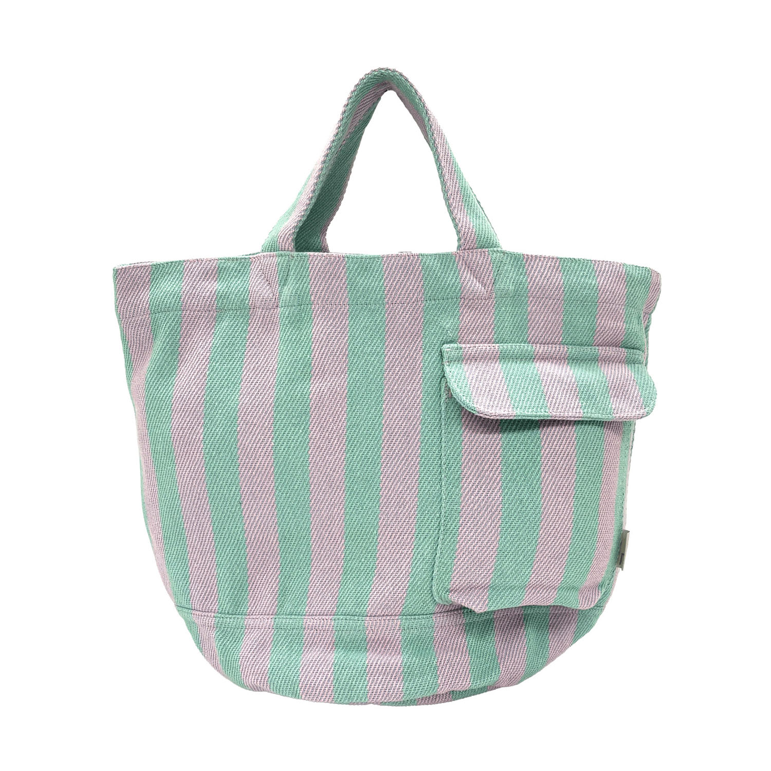 ルートート ストライプ柄丸型トートバッグ - 画像3