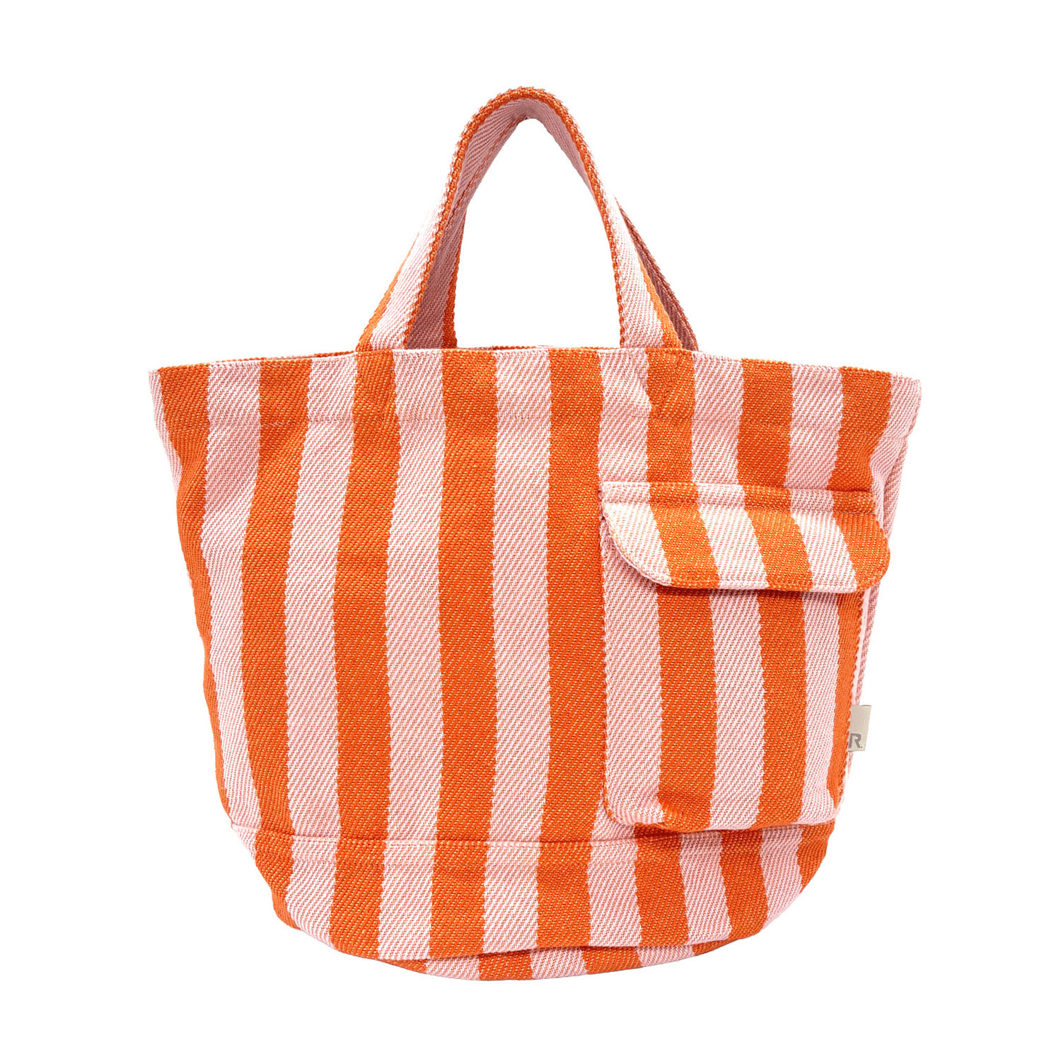 ルートート ストライプ柄丸型トートバッグ - 画像4