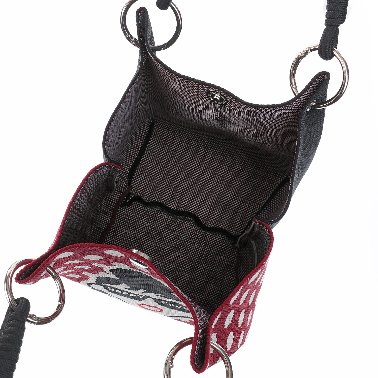 HAPPY FACE ミニニットバッグ ドット柄 - 画像5