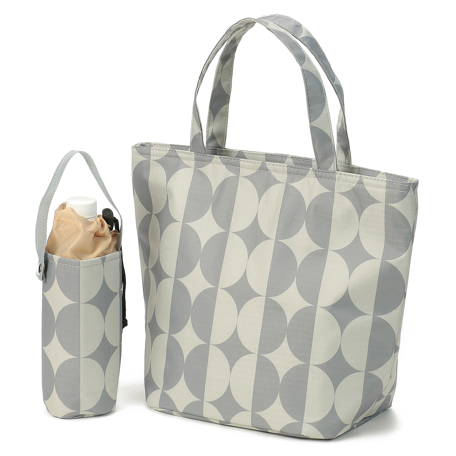 【エトワール別注柄】ドット柄保冷ボトル付バッグ