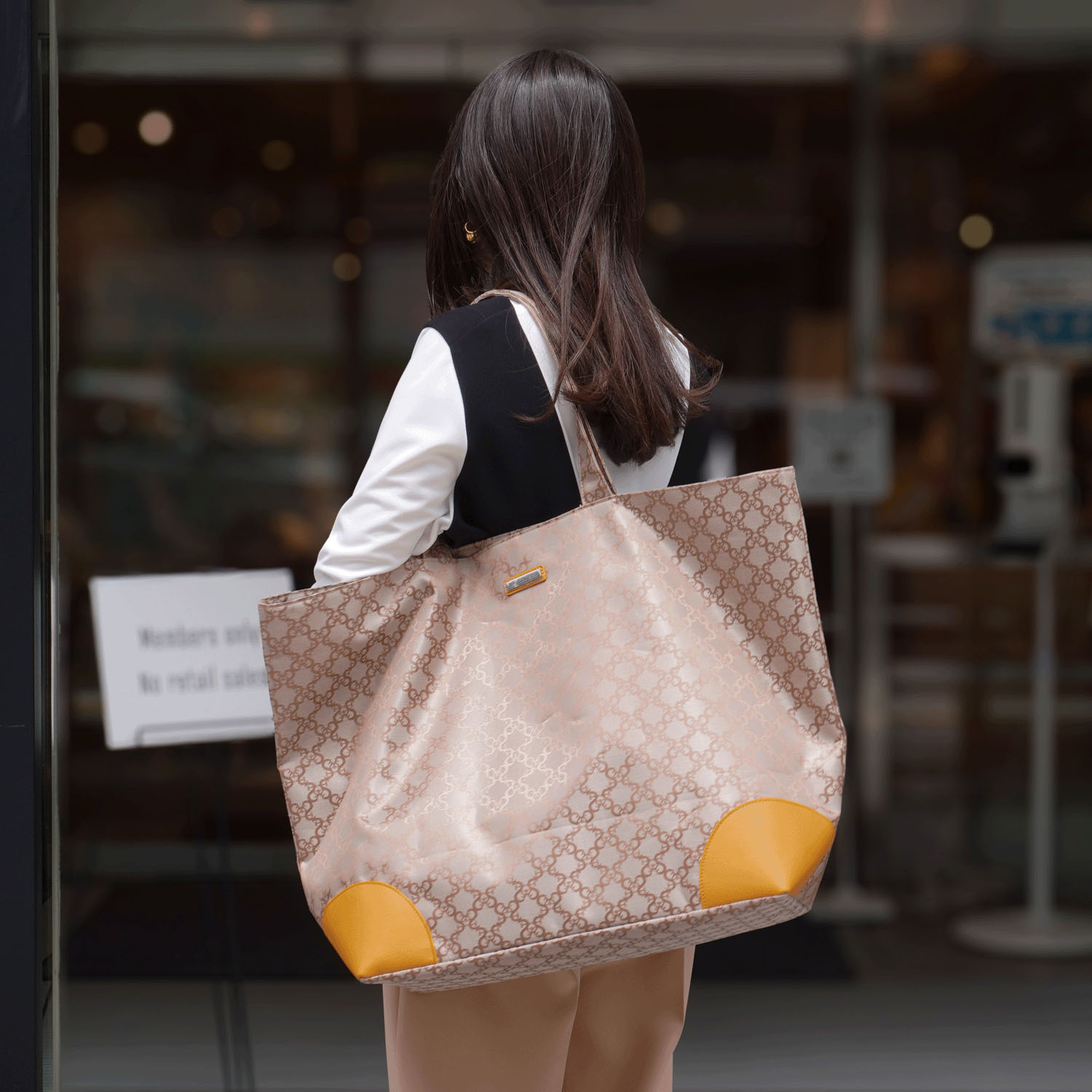 【エトワール別注柄】NEWミストジャカードビッグトートバッグ