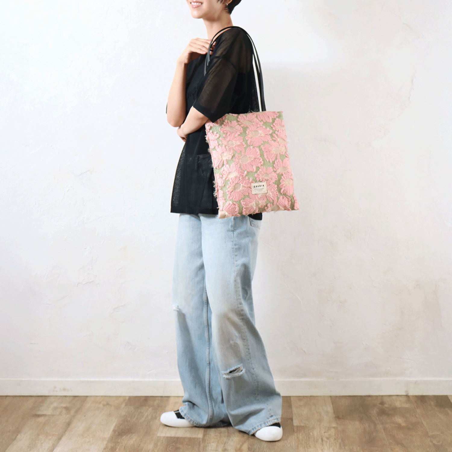 【ピンクは在庫限りで終了】テクスチュールトートバッグ - 画像2