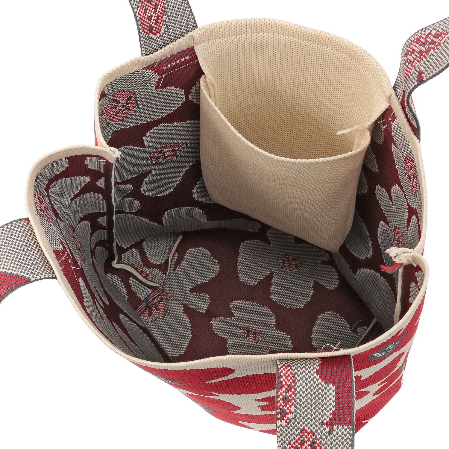 【エトワール別注柄】北欧花柄ニットトートバッグ - 画像5