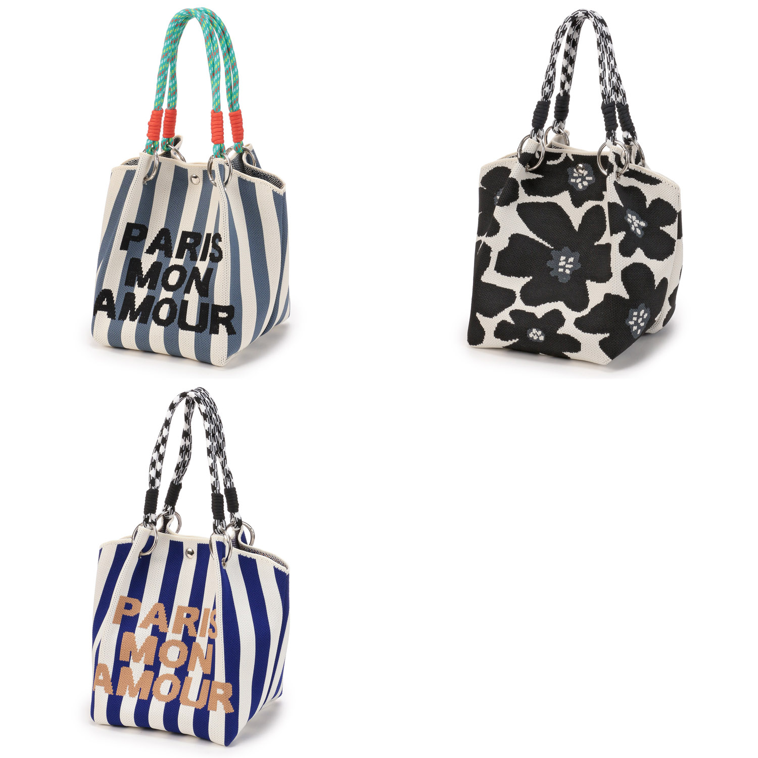 【12－00と15－00はエトワール限定再生産】ロープハンドルニットバッグ - 画像1