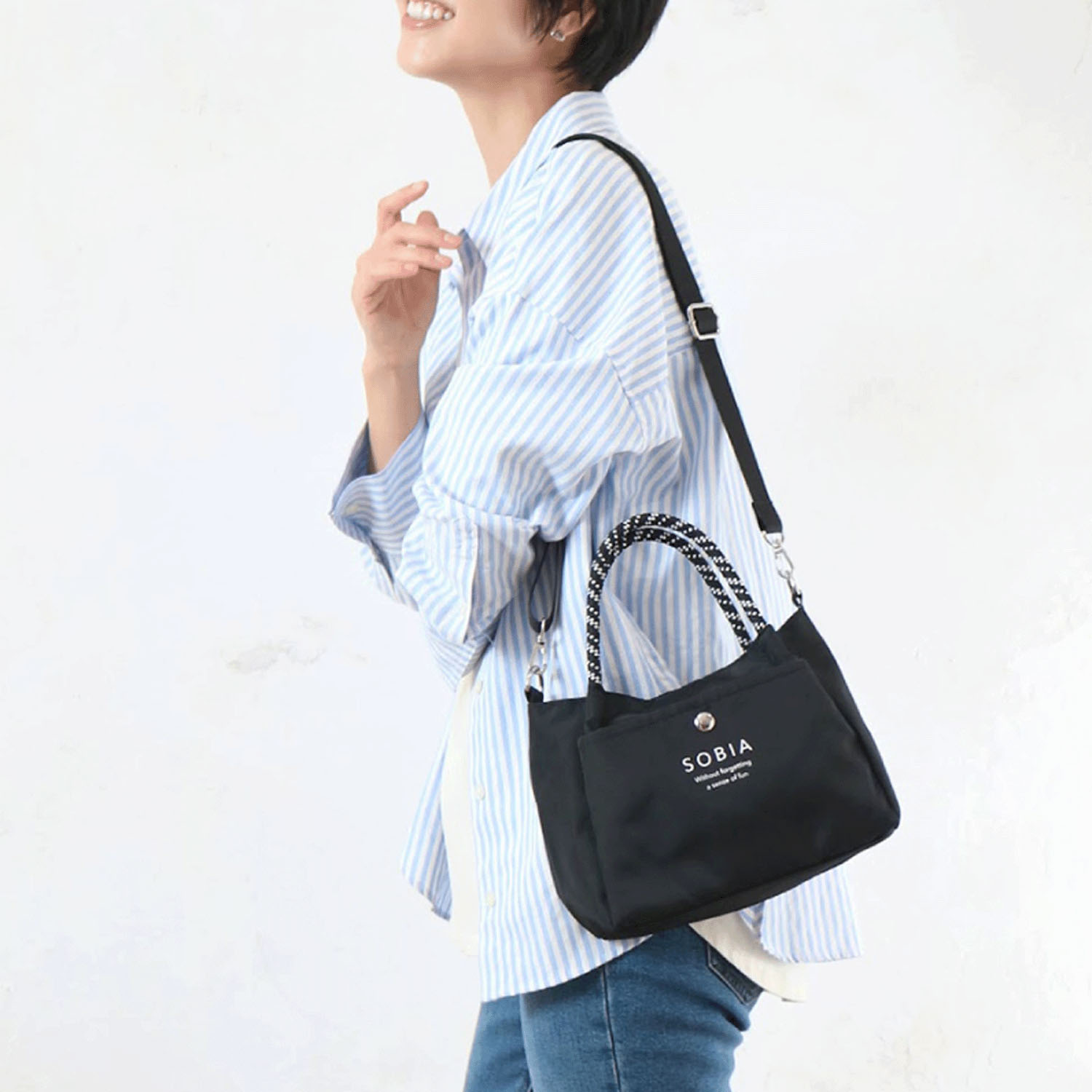 ロープハンドルタックミニショルダーバッグ