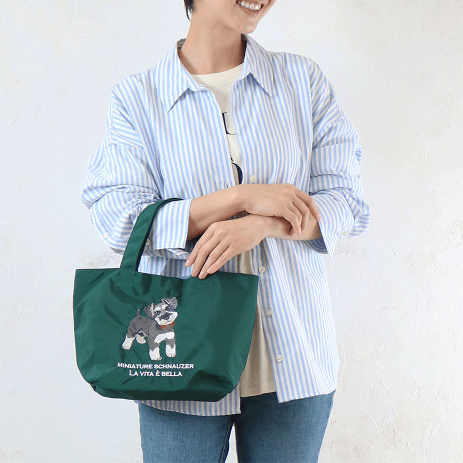 アニマル刺繍プチバッグ