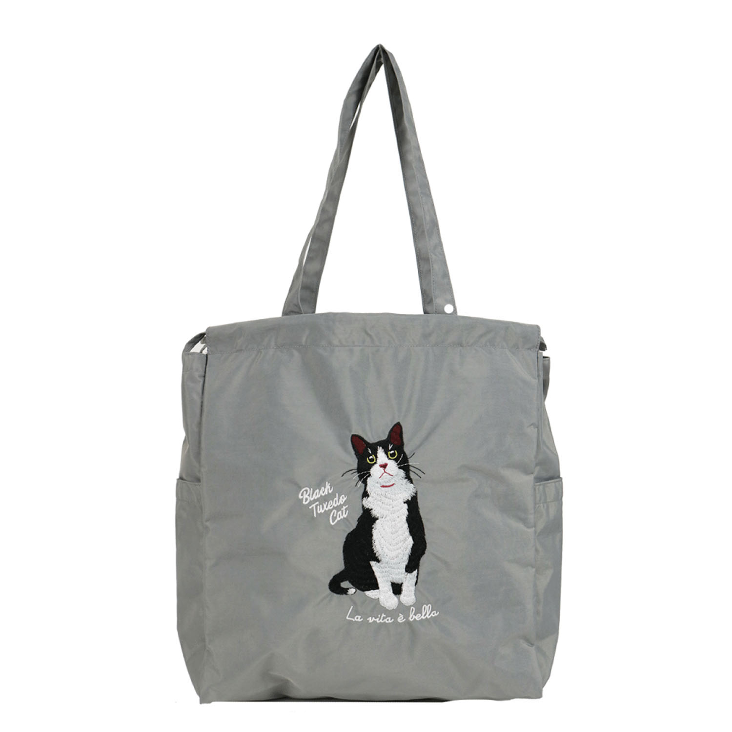 アニマル刺繍巾着型トートバッグ - 画像4