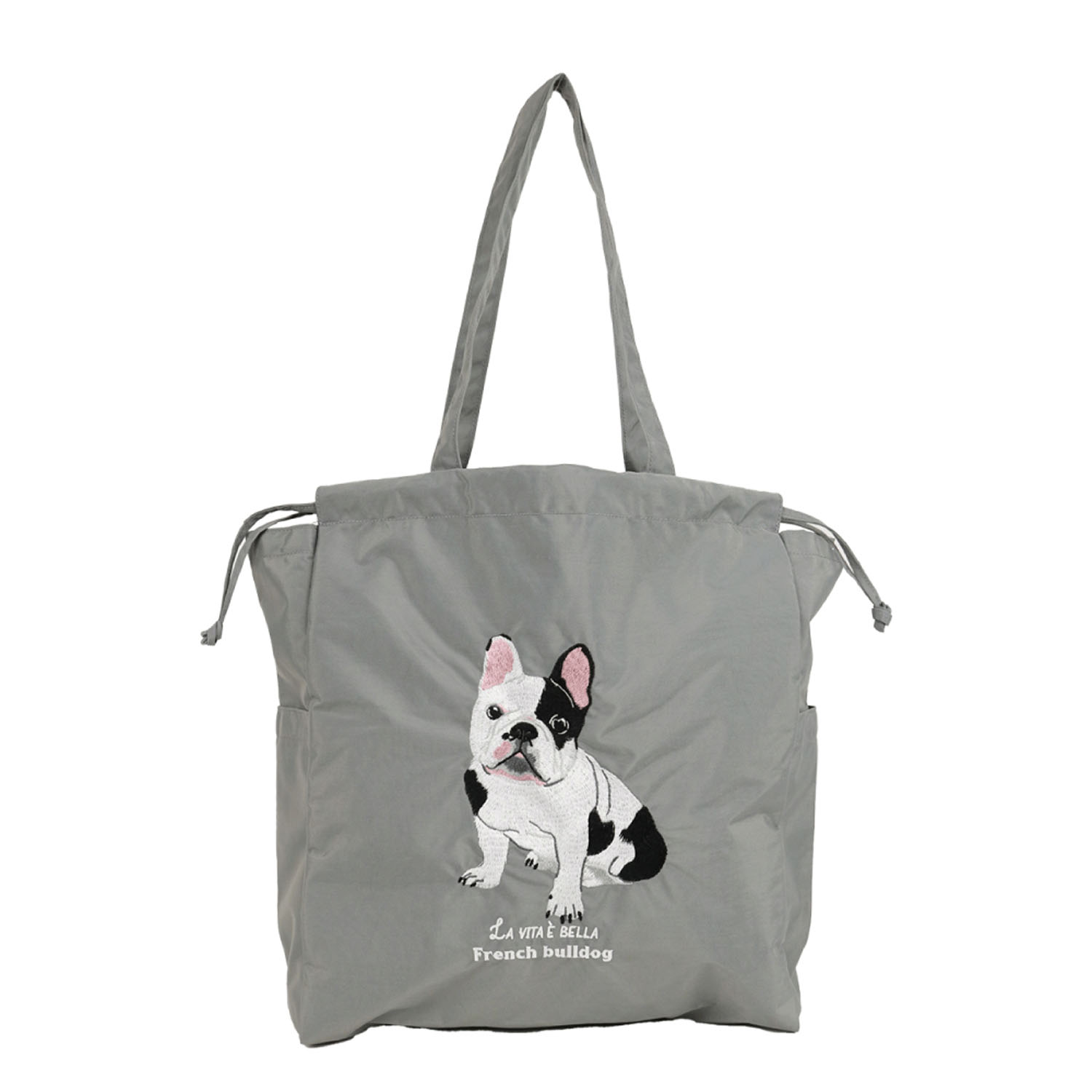 アニマル刺繍巾着型トートバッグ - 画像6