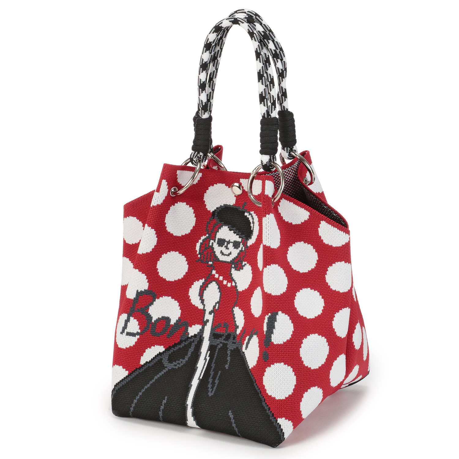 ドット女の子ニットバッグ - 画像4