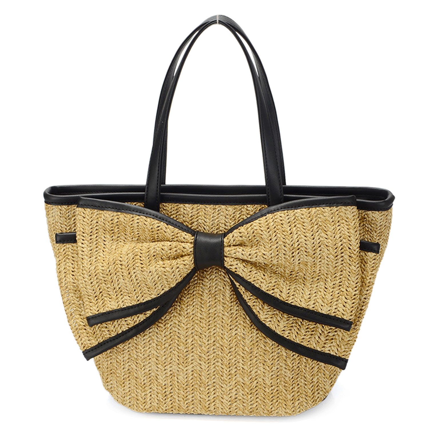 PPメッシュリボン付きトートバッグ - 画像4