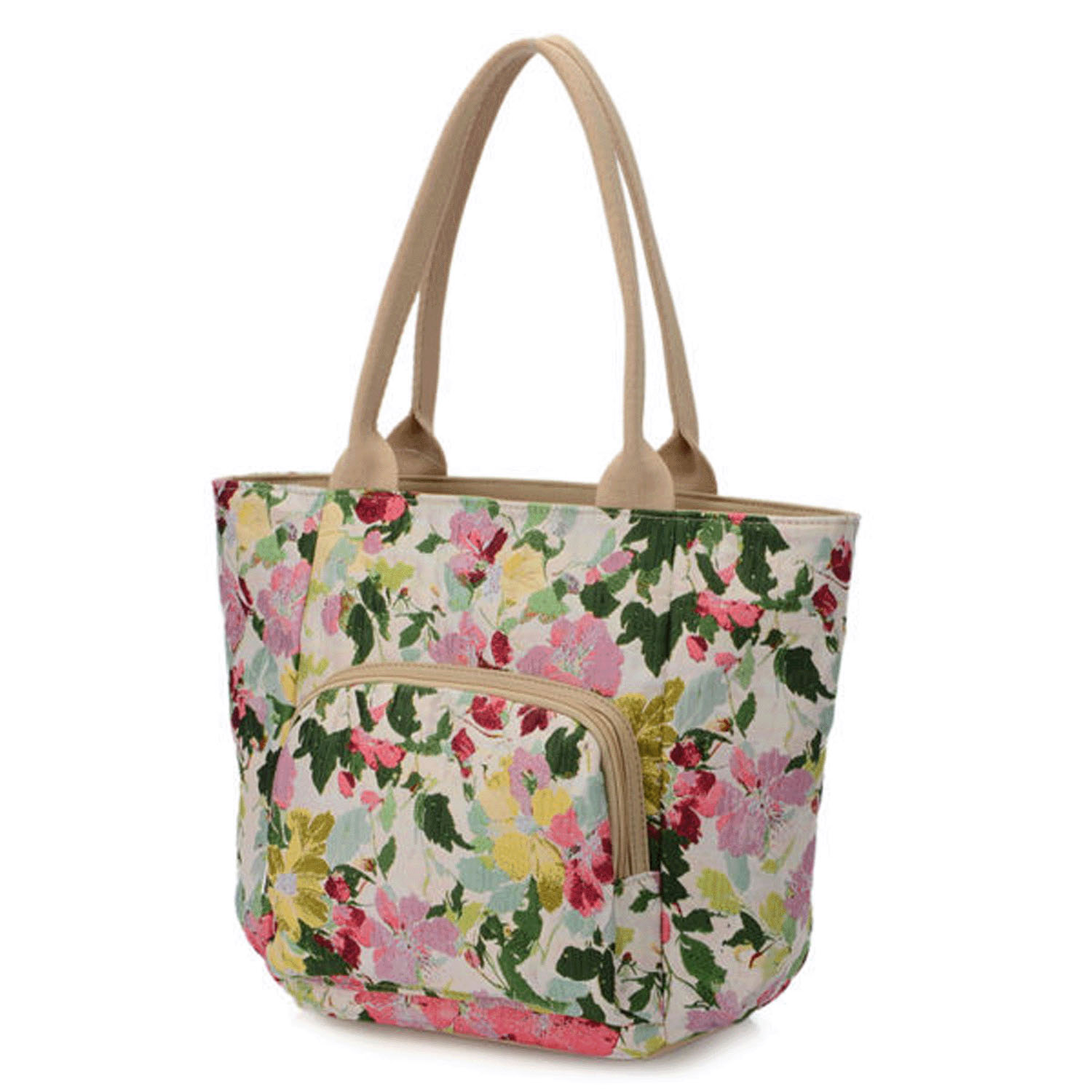 カラフルフラワーバケツ型バッグ - 画像2