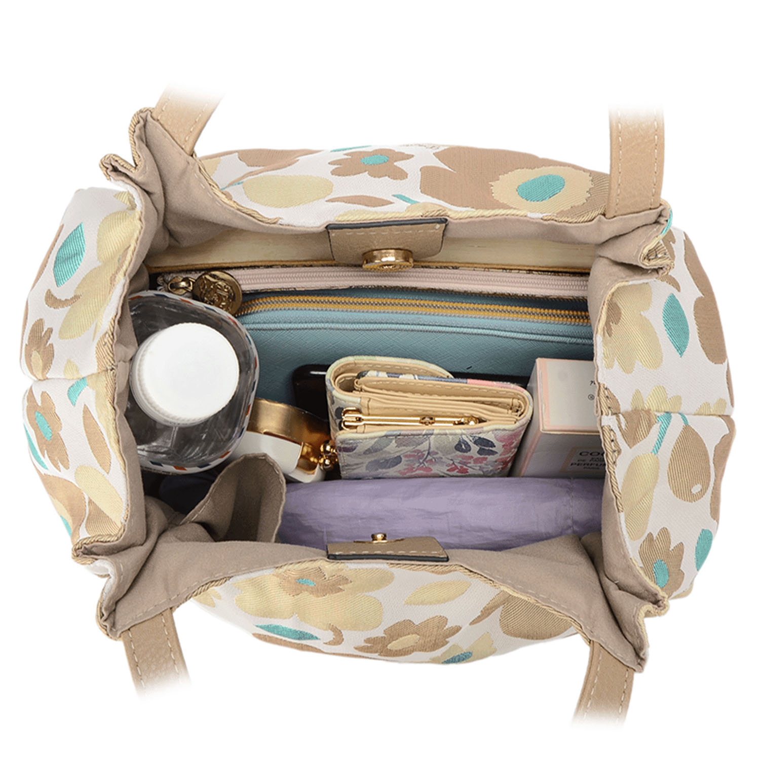 北欧花柄バルーン型バッグ - 画像7