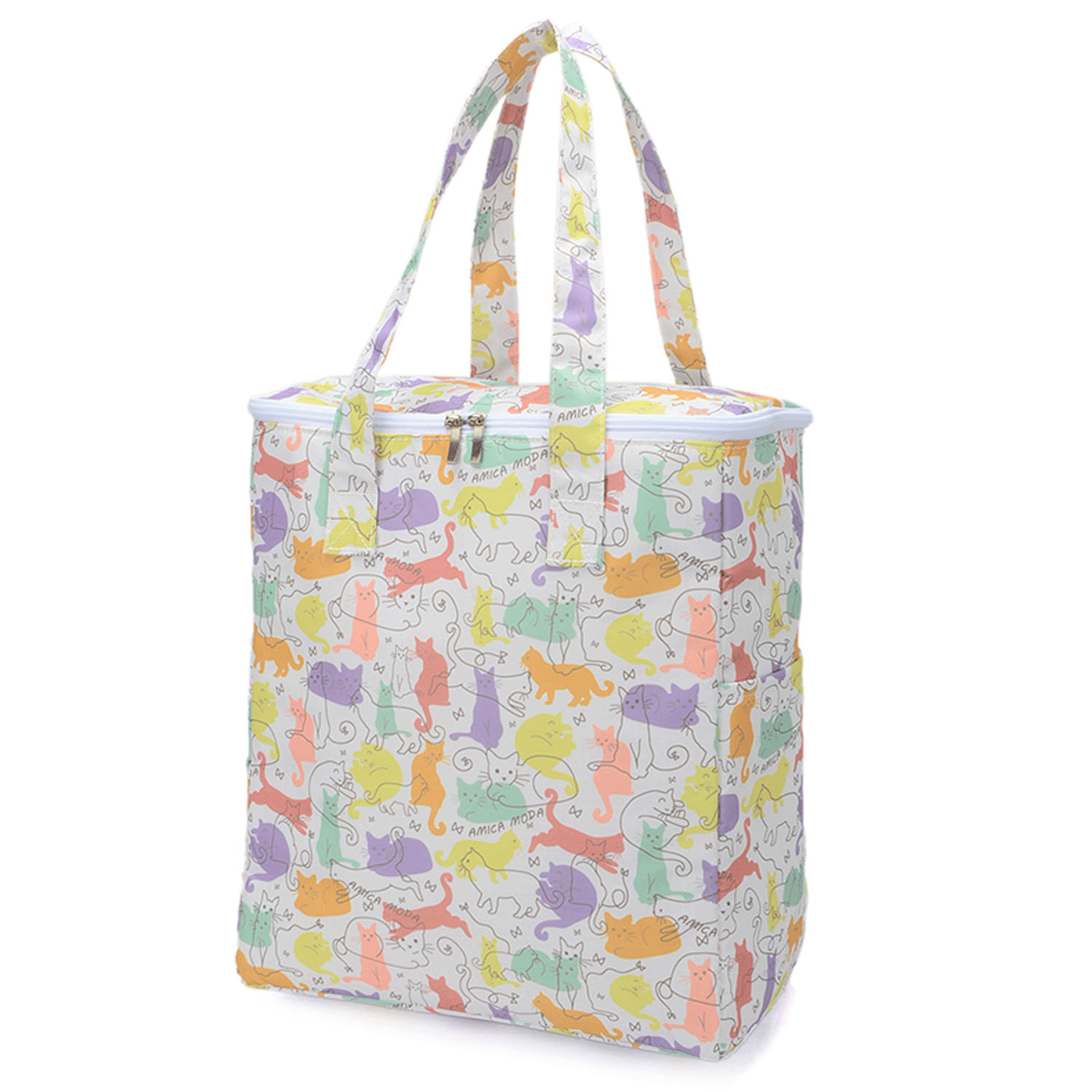カラフル猫保冷トートバッグ - 画像2