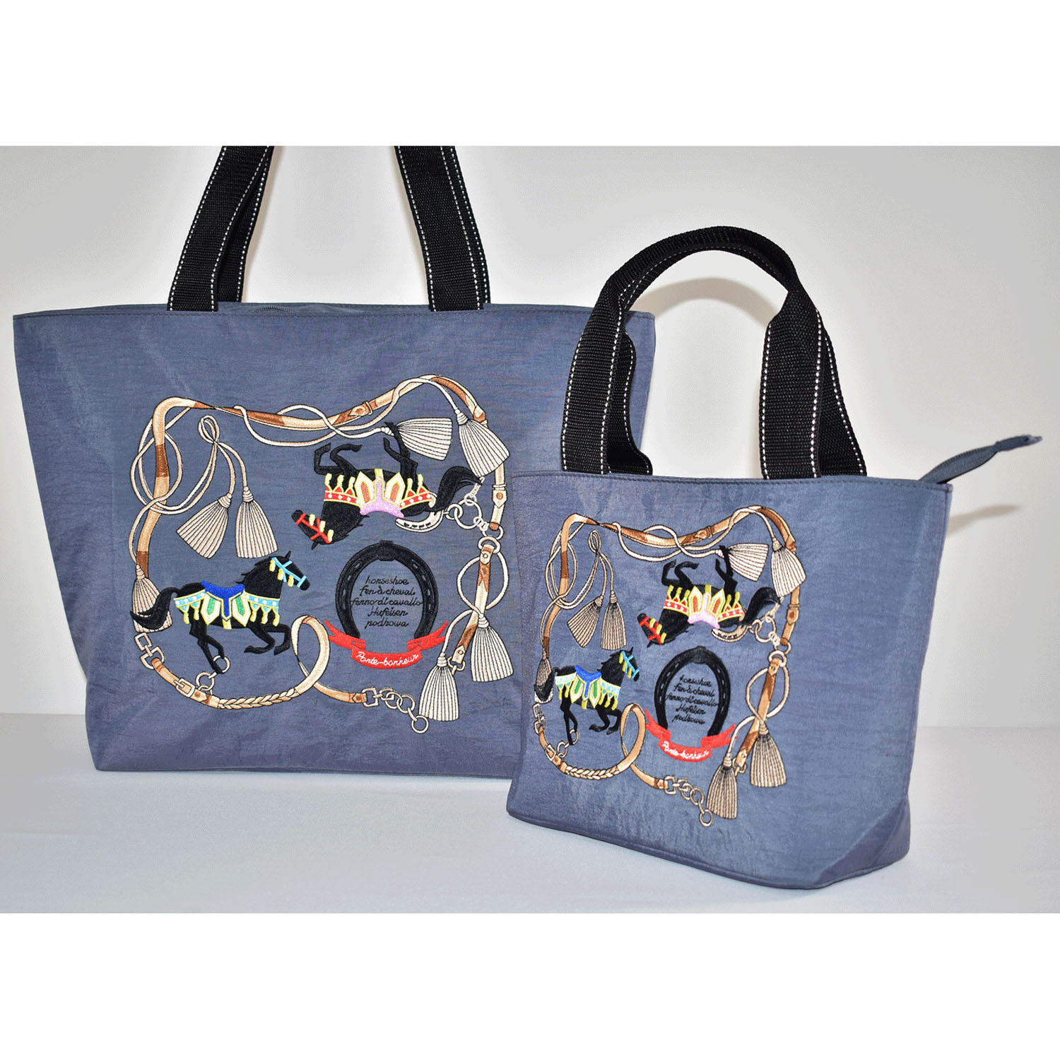 馬刺繍保冷船型バッグ - 画像3