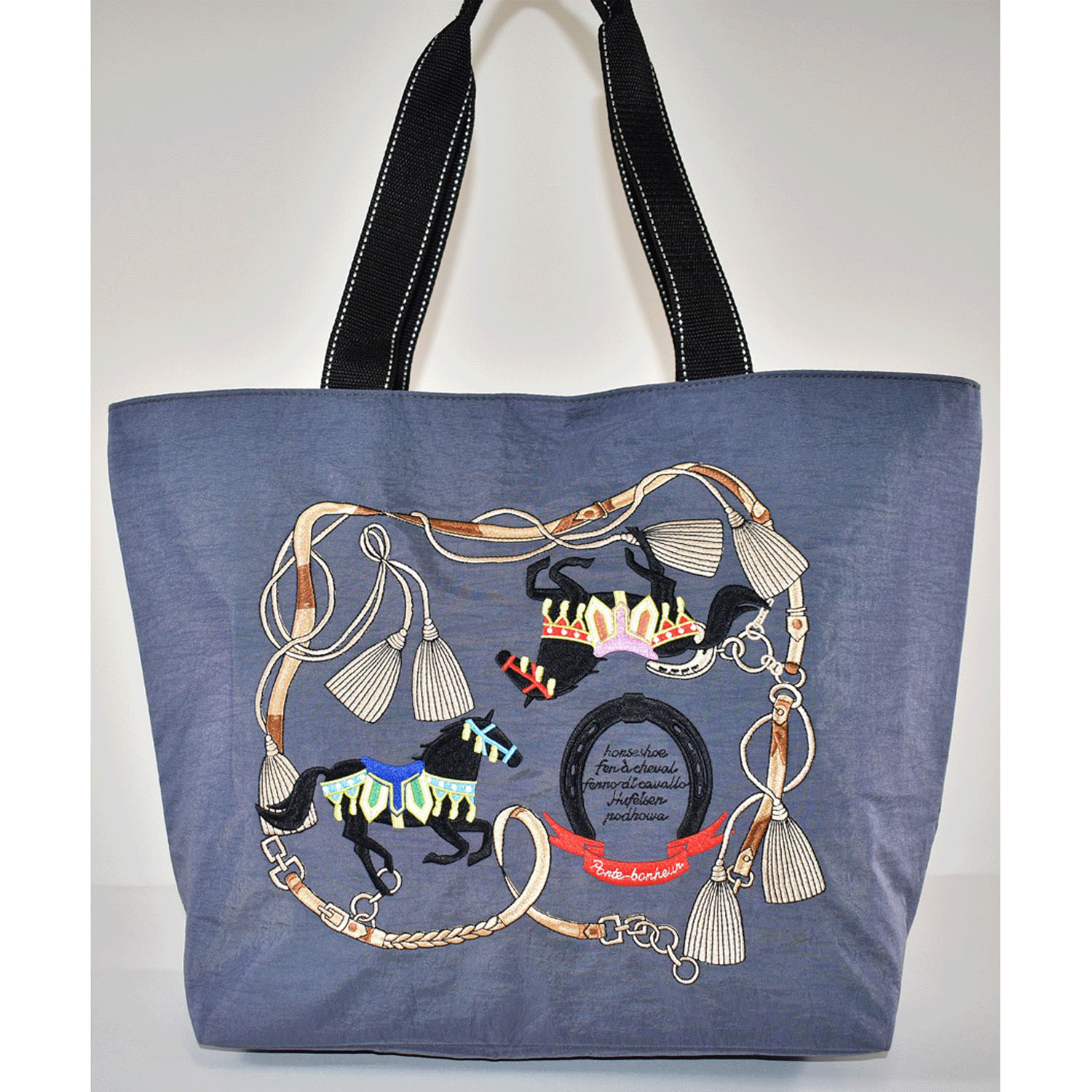 馬刺繍保冷トートバッグ大
