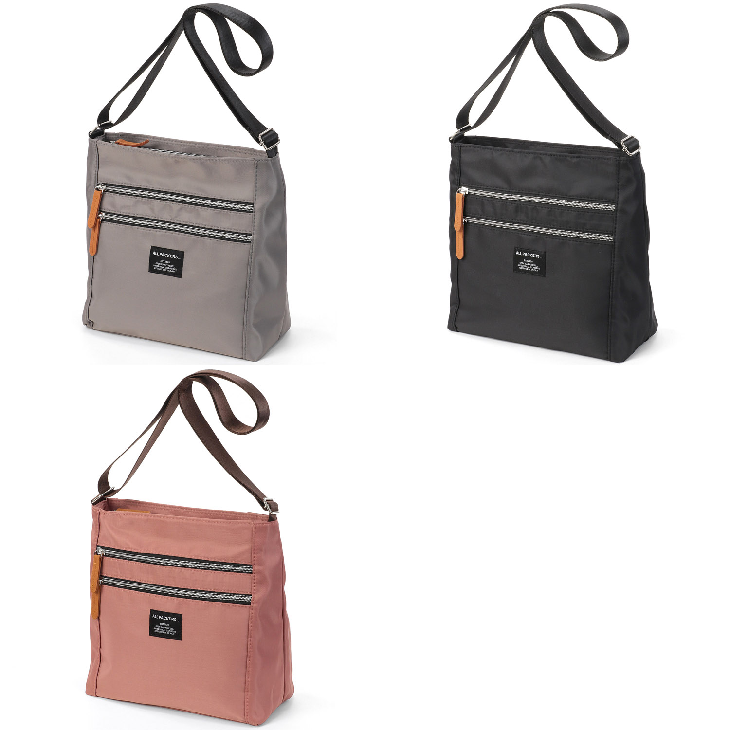 シンプル多機能ショルダーバッグ 縦型 - 画像1