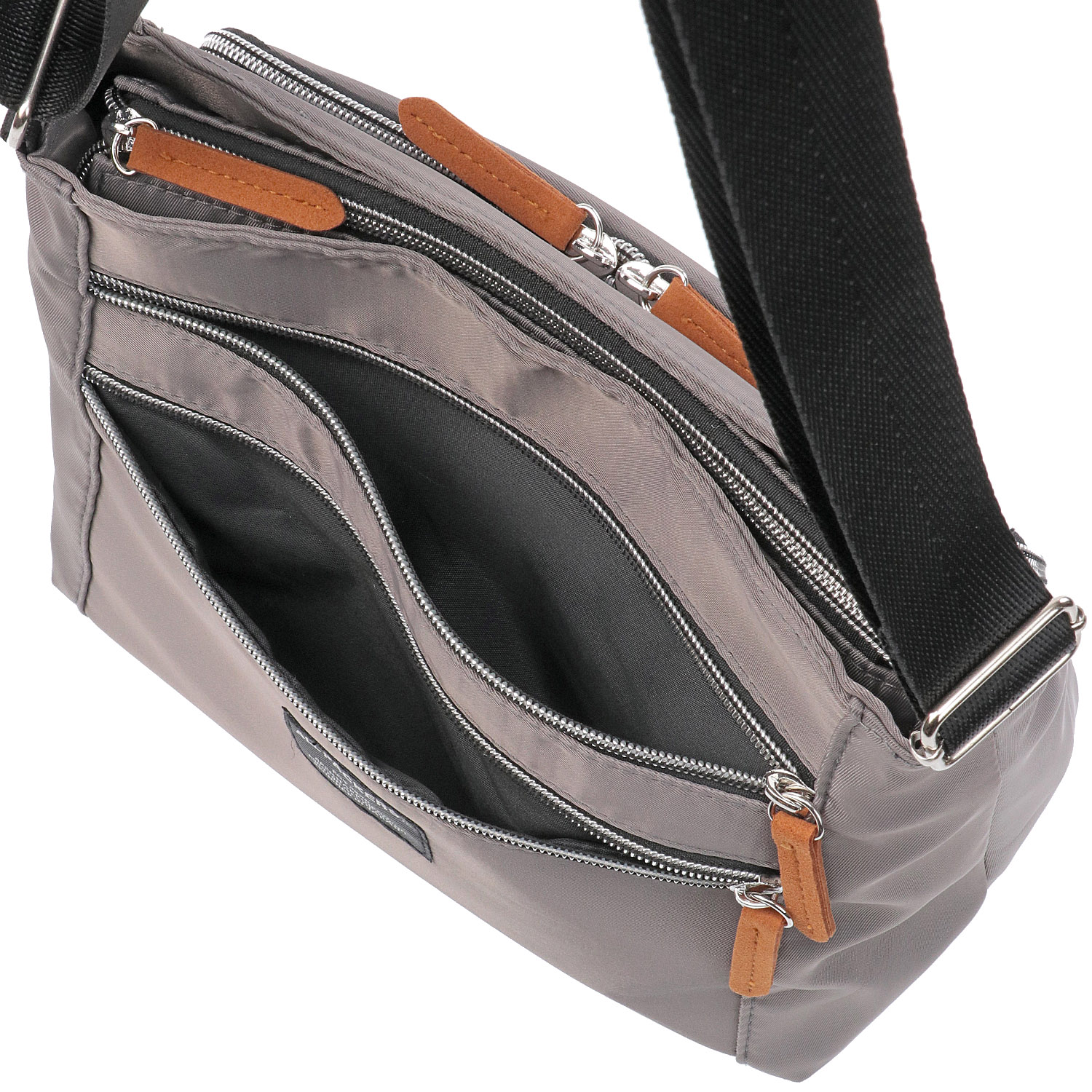 シンプル多機能ショルダーバッグ 横型 - 画像5