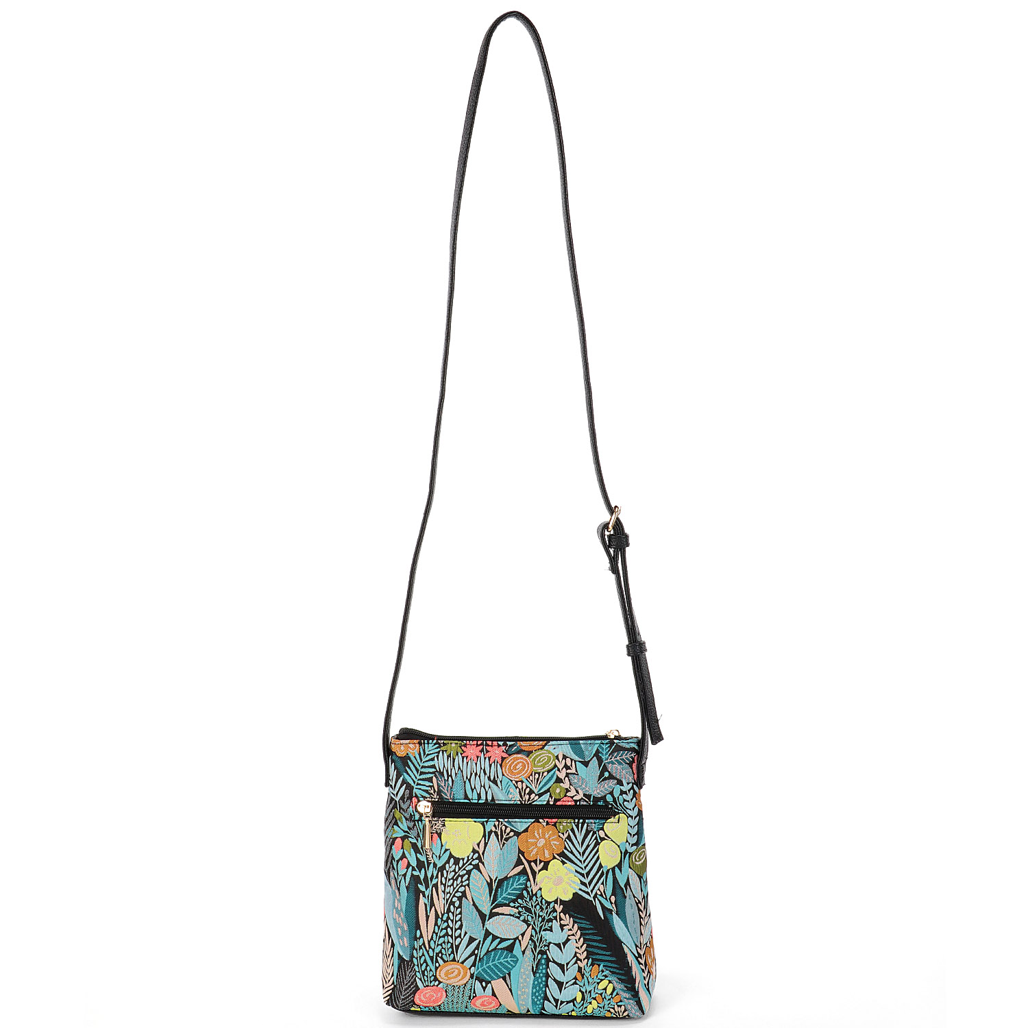 ボタニカルジャガード縦型ショルダーバッグ - 画像3