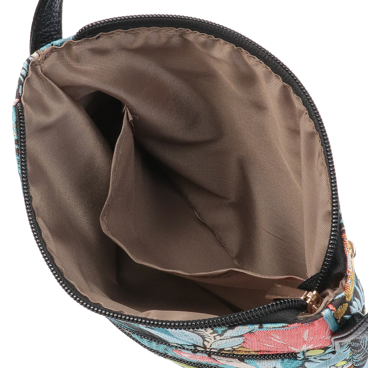 ボタニカルジャガード縦型ショルダーバッグ - 画像4