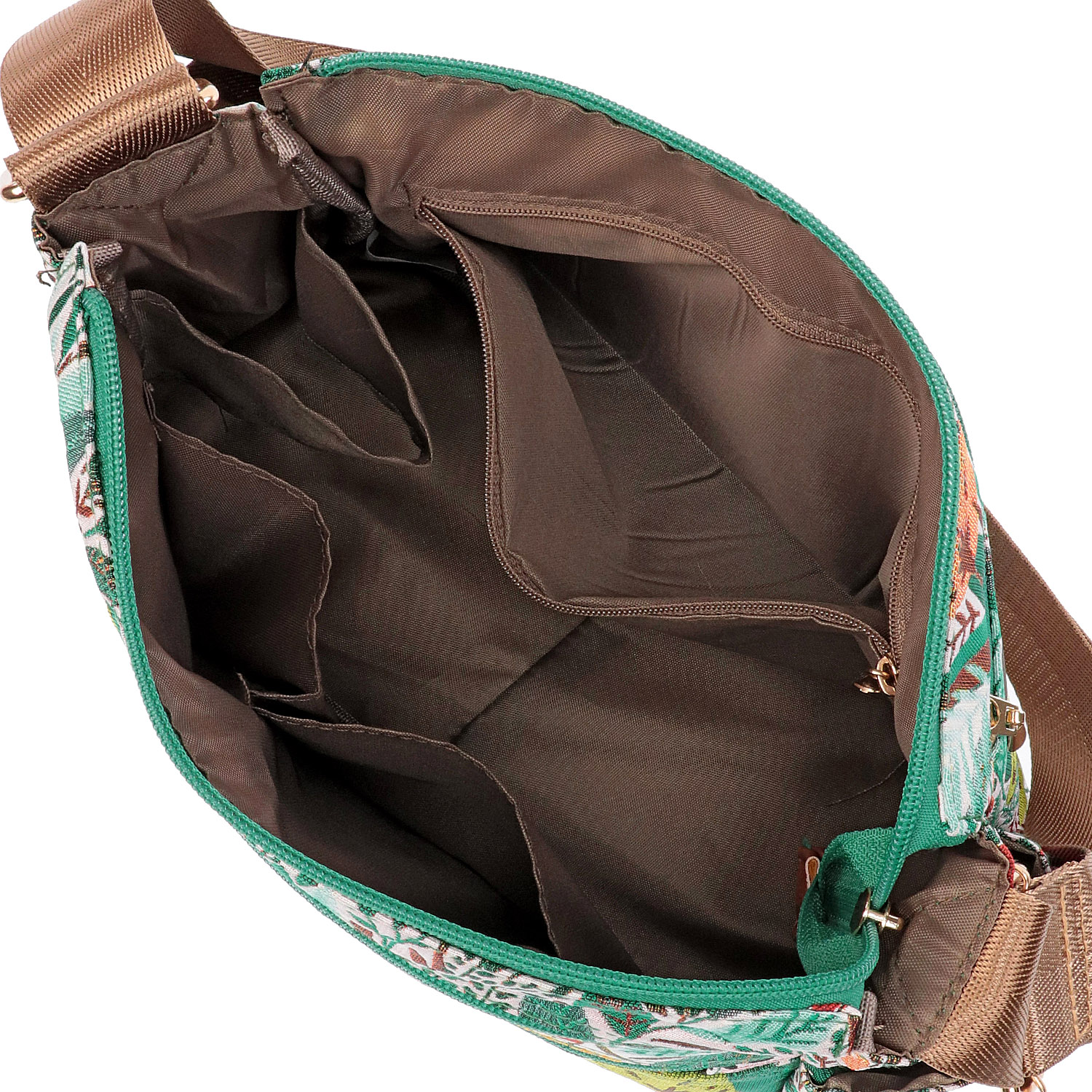 ボタニカルジャガード横型ショルダーバッグ - 画像6