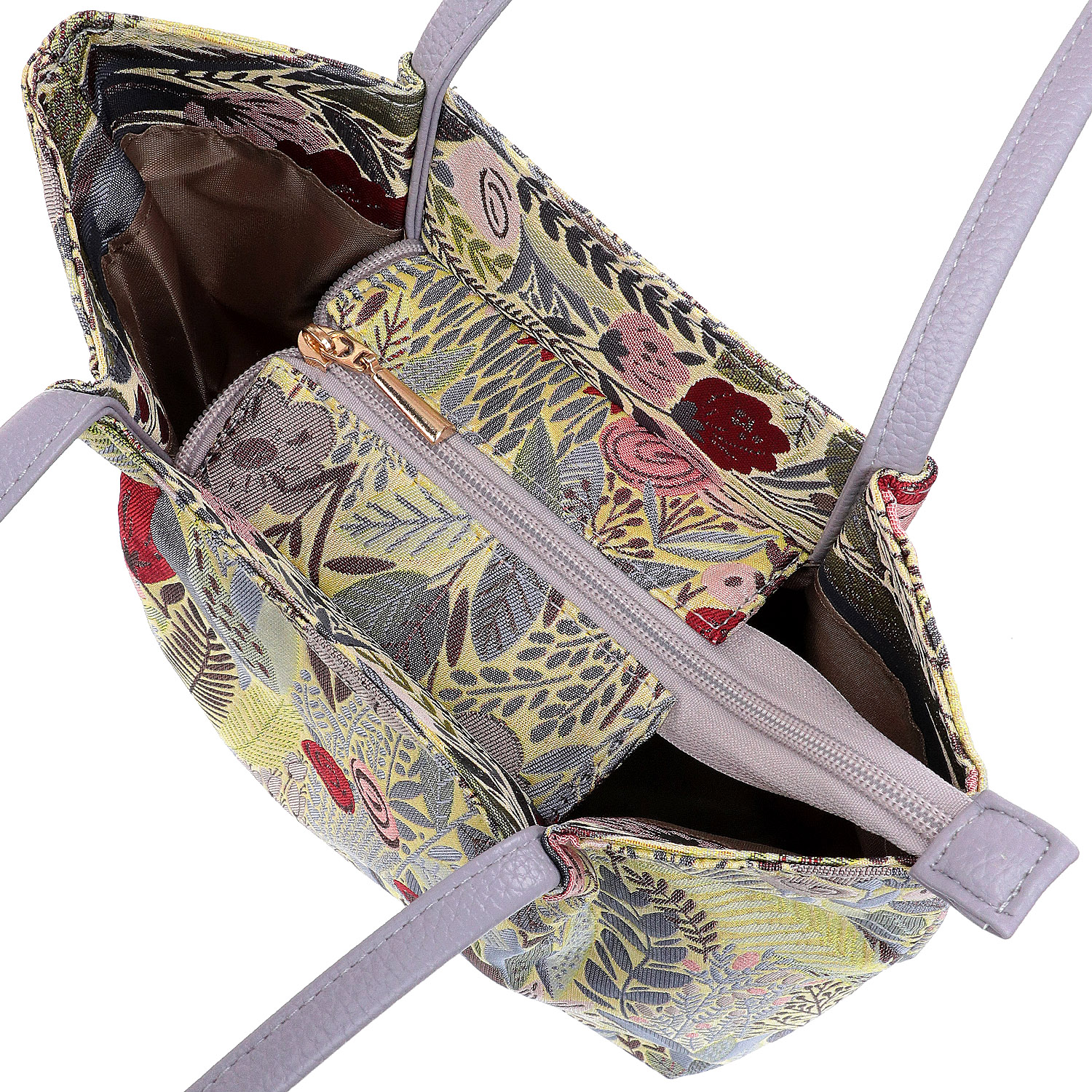 ボタニカルジャガードトートバッグ - 画像5