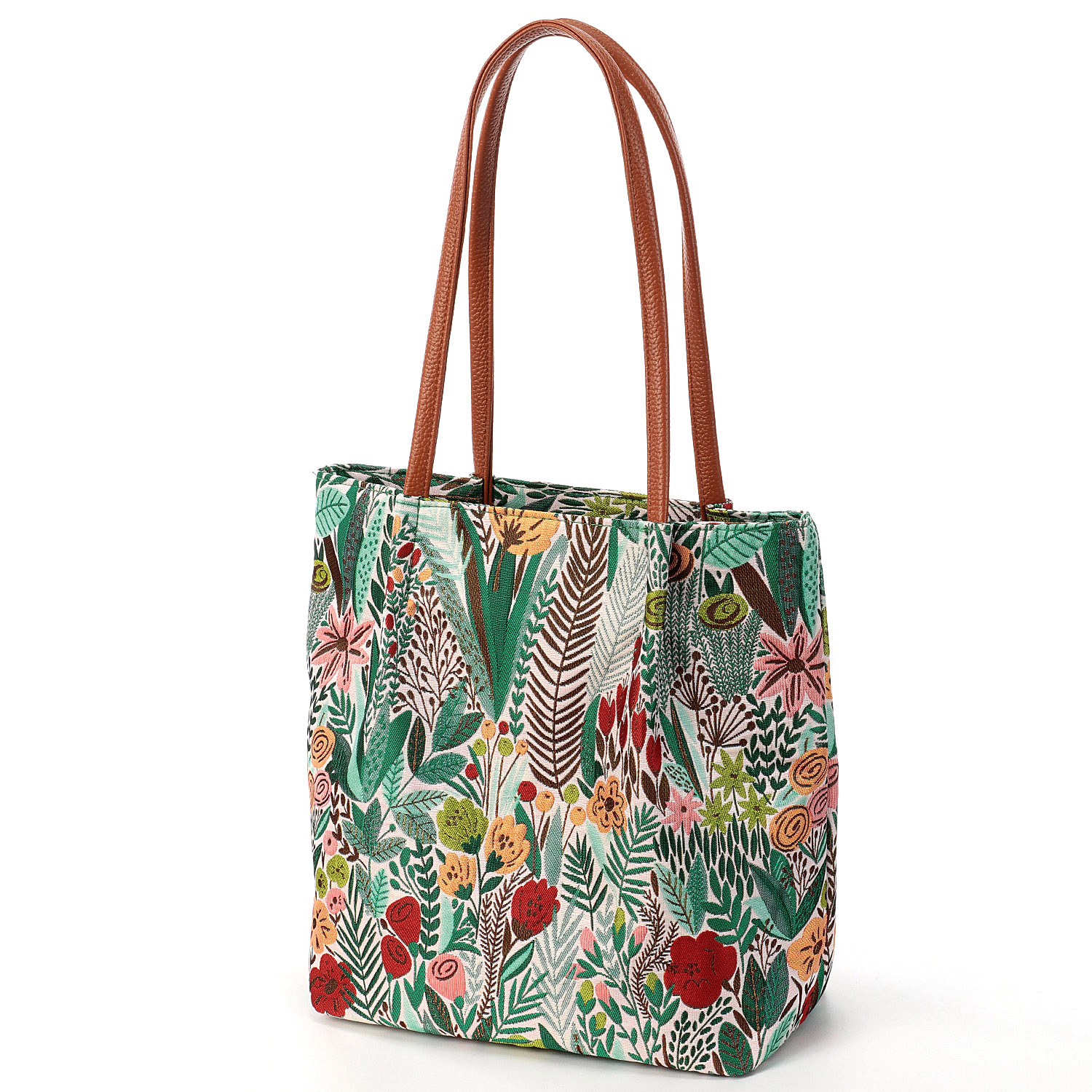 ボタニカルジャガードトートバッグ - 画像8