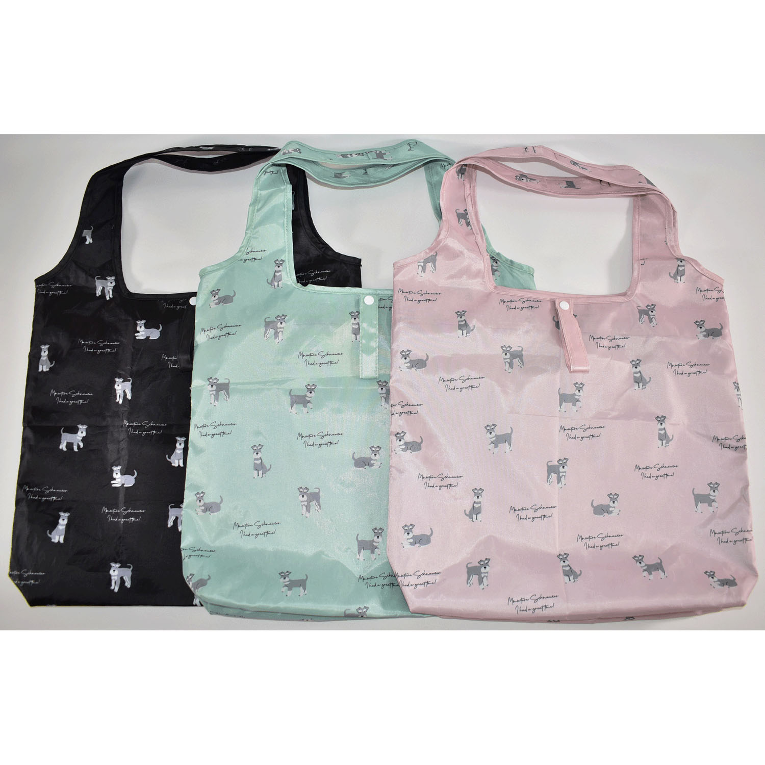 シュナウザー柄保冷コンパクトバッグ - 画像1