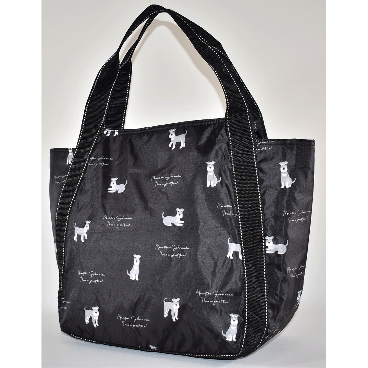 シュナウザー柄保冷バルーントートバッグ - 画像2