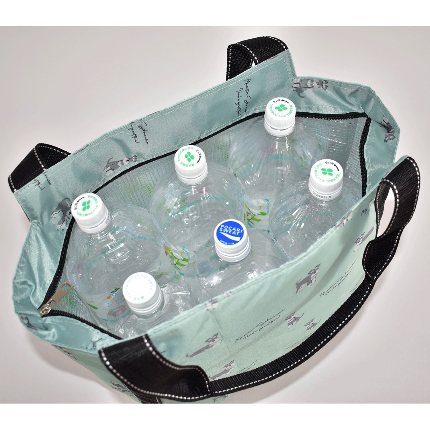 シュナウザー柄保冷バルーントートバッグ - 画像8