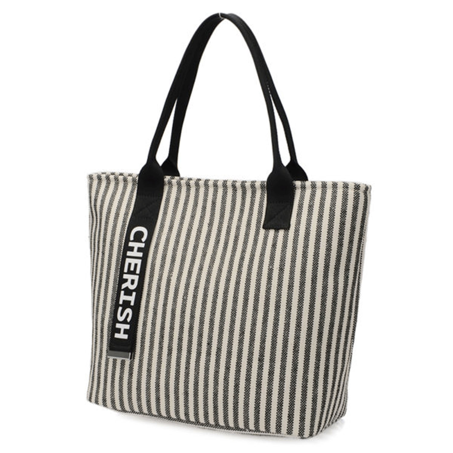 ストライプ柄トートバッグ - 画像2