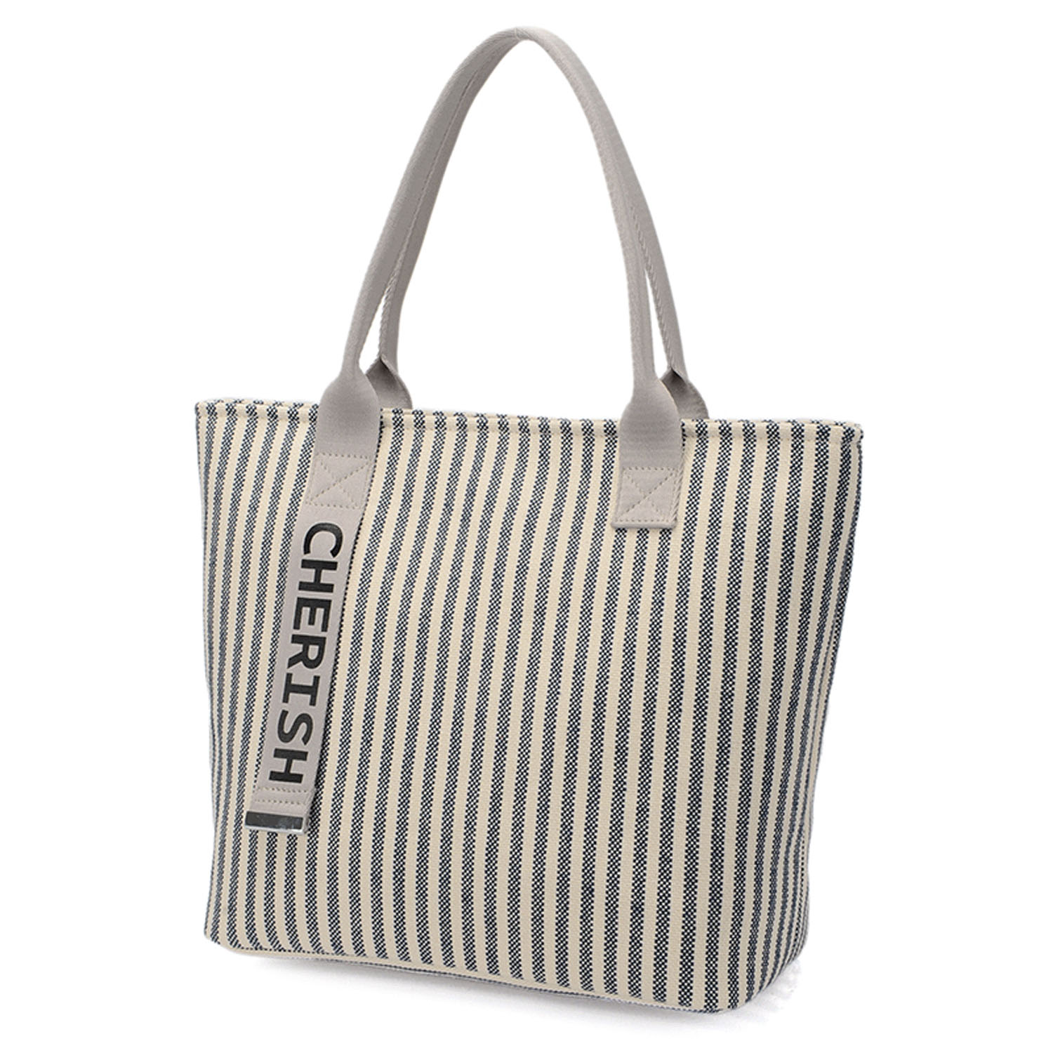 ストライプ柄トートバッグ - 画像4