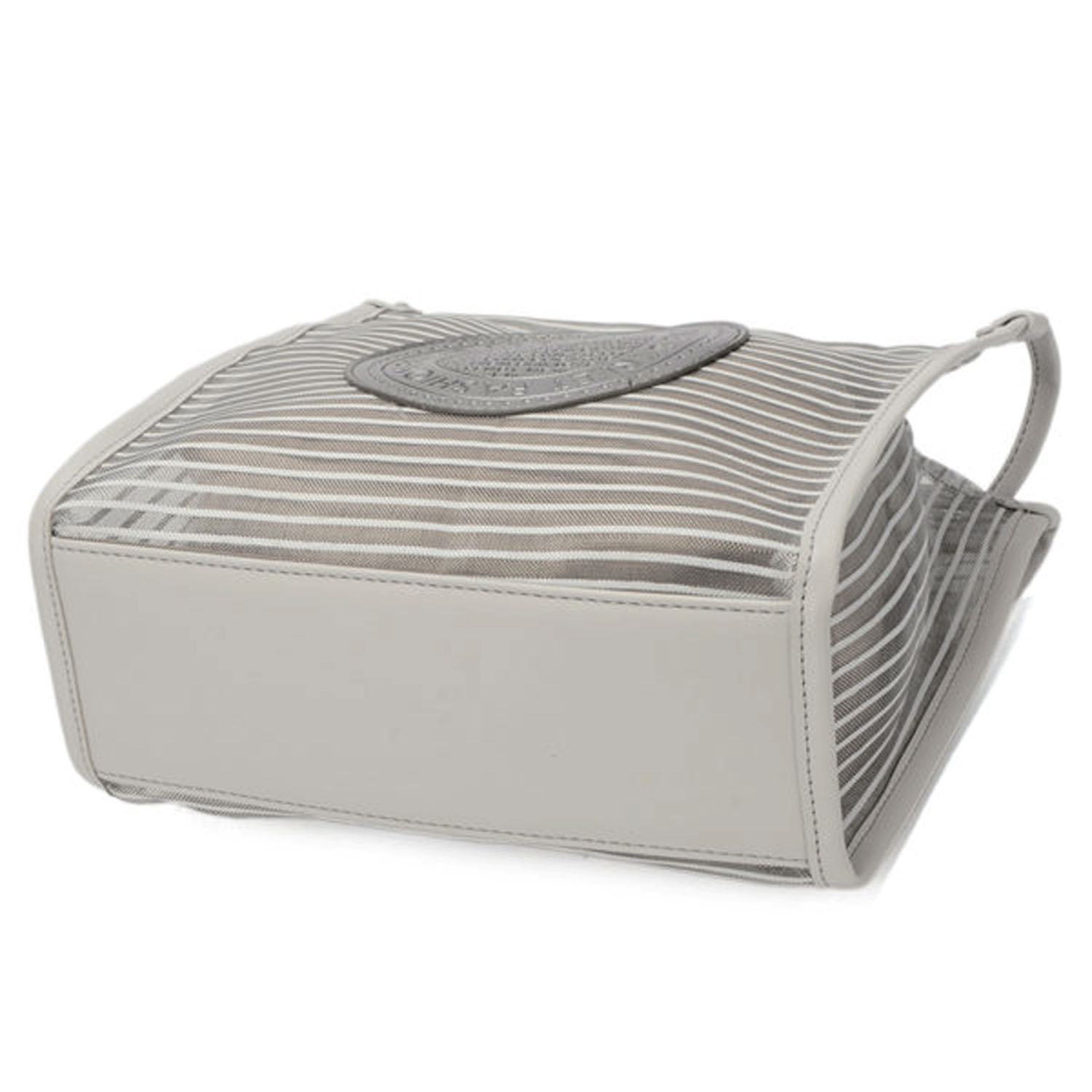 ボーダーチュール刻印柄トートバッグ - 画像5