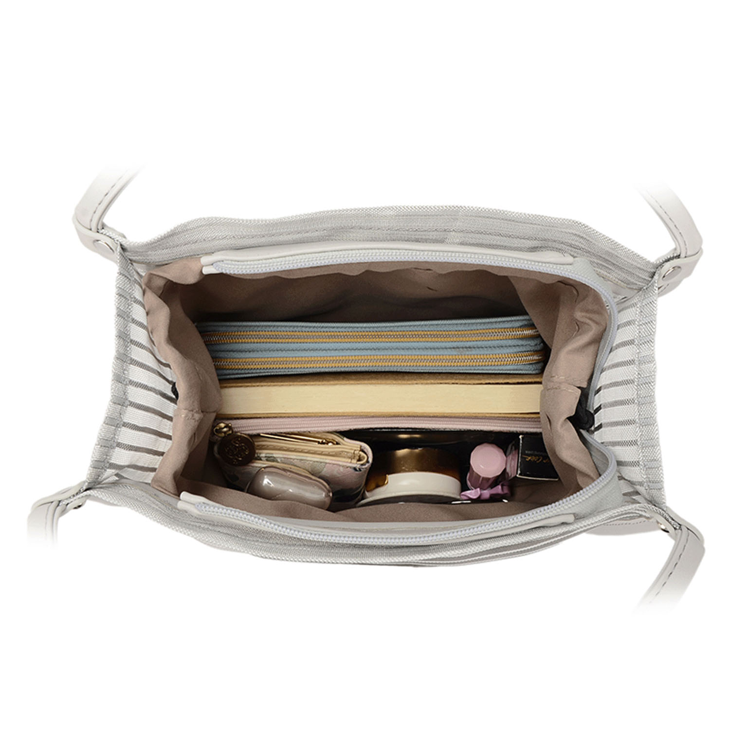 ボーダーチュール刻印柄トートバッグ - 画像6