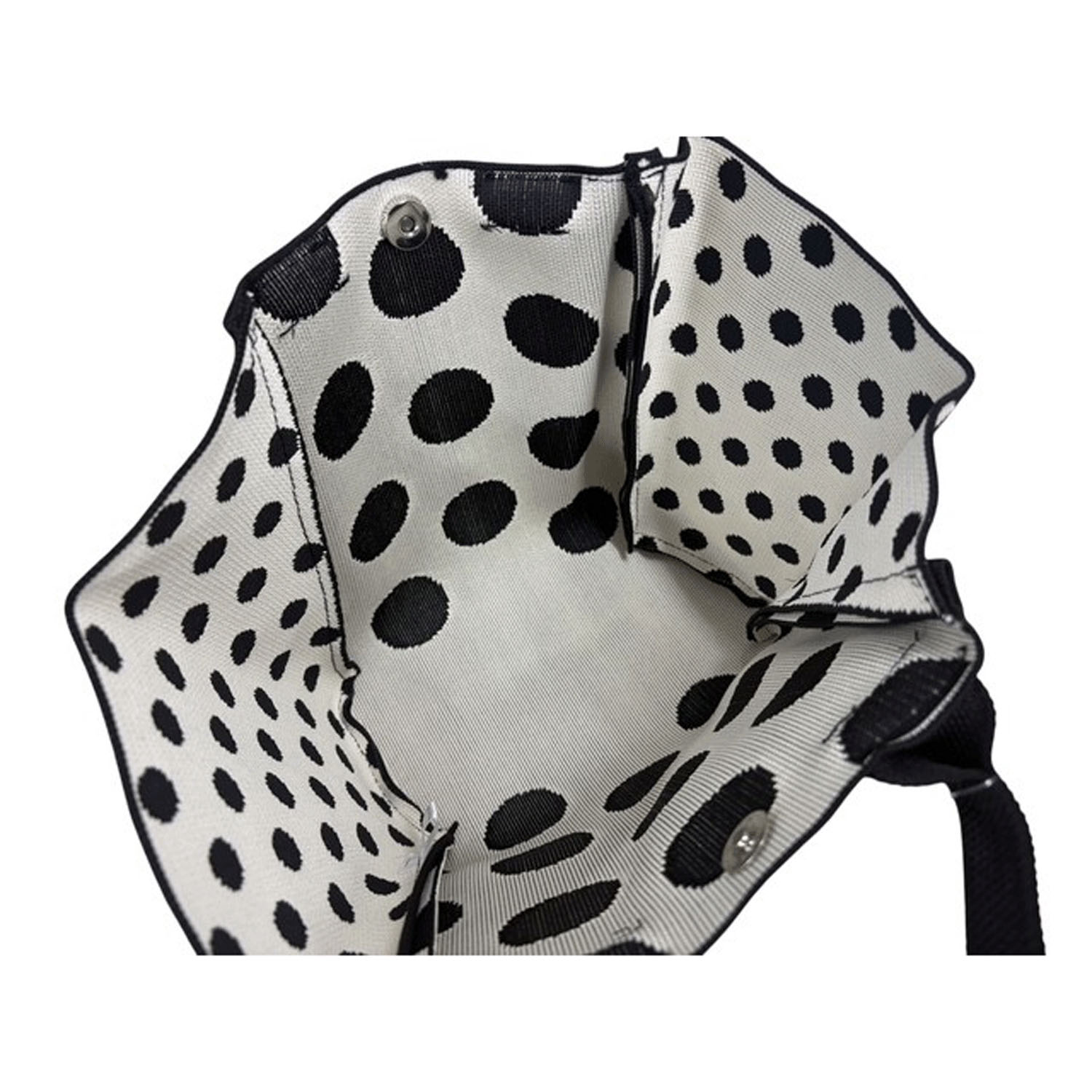 柄物バケツ型ニットバッグ - 画像5