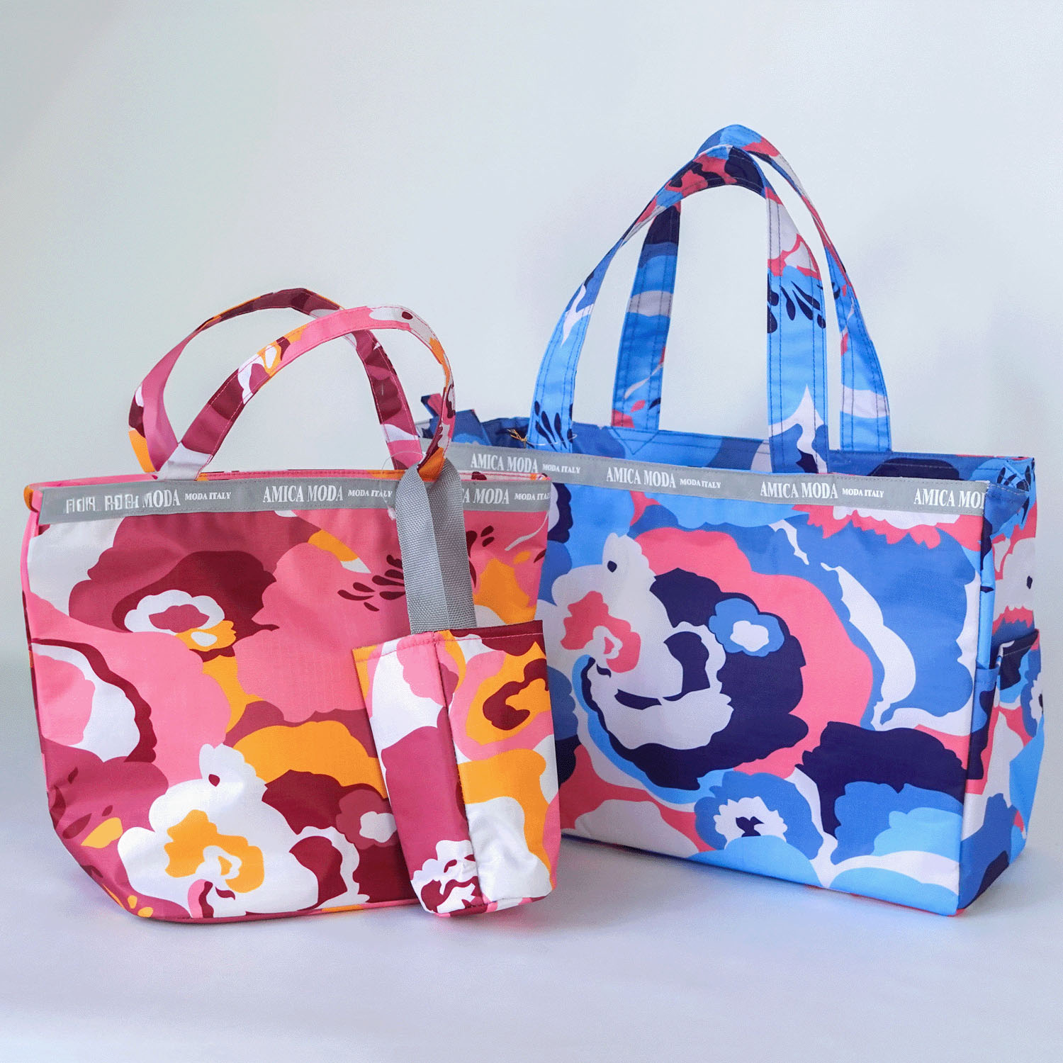 【エトワール別注柄】アートフラワー柄保冷BOX型トートバッグ - 画像3