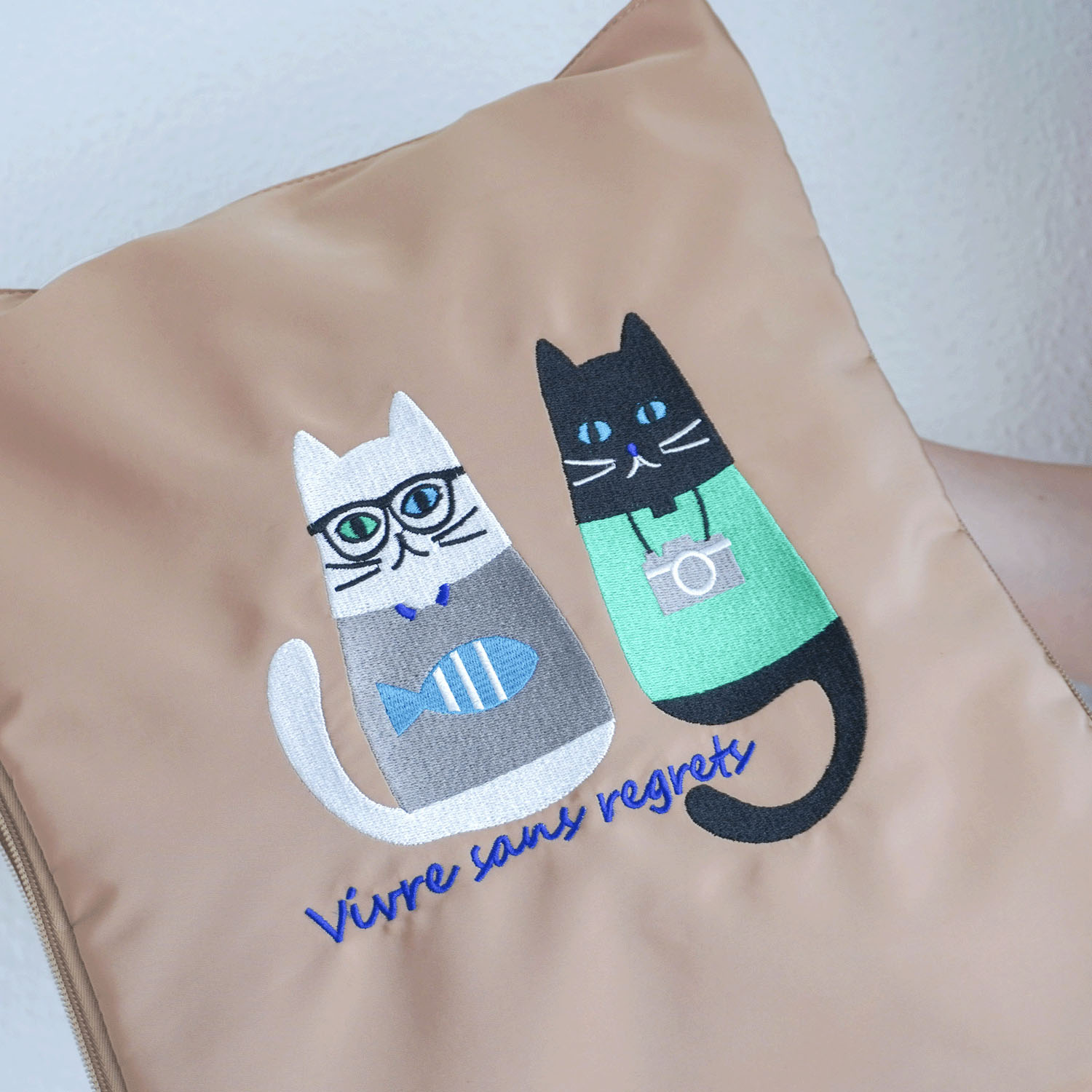 【エトワールオリジナル】アニマル刺繍A4拡張バッグ - 画像5