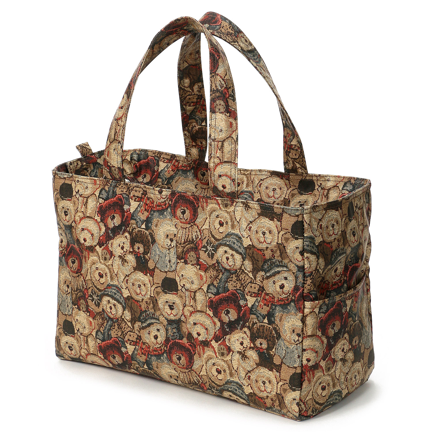 【エトワール別注柄】クマゴブラン柄保冷保温BOX型トートバッグ - 画像4