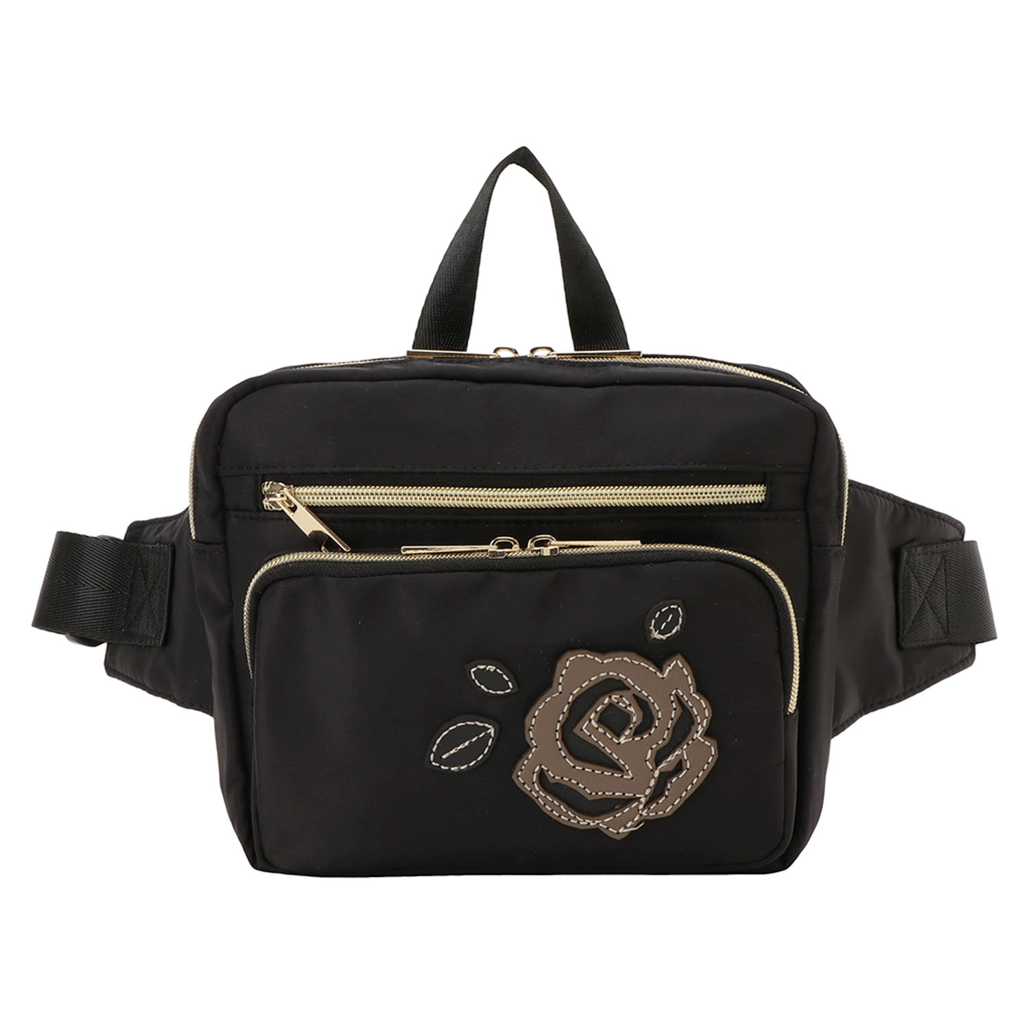 SOFIA VALENTINO バラパッチワークウエストポーチ - 画像2