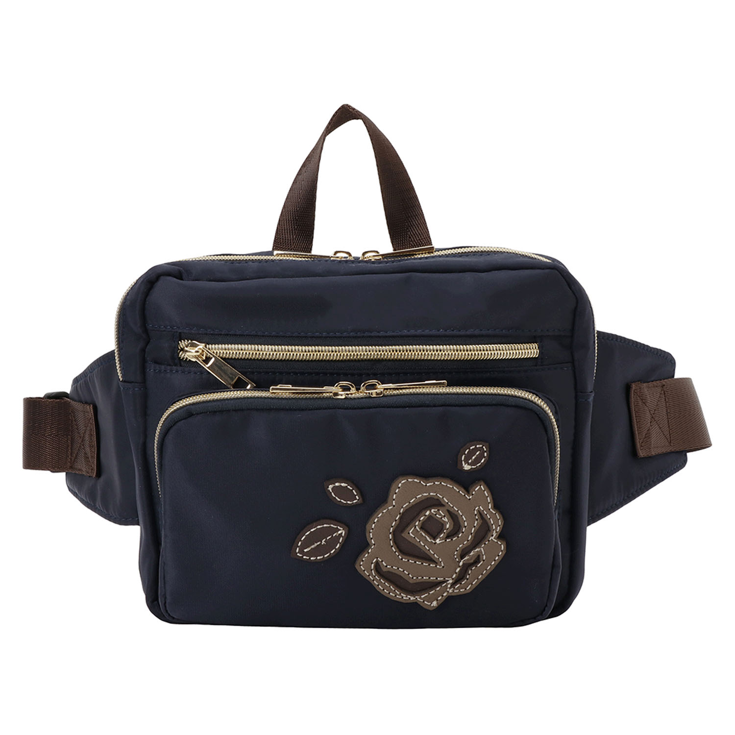 SOFIA VALENTINO バラパッチワークウエストポーチ - 画像12