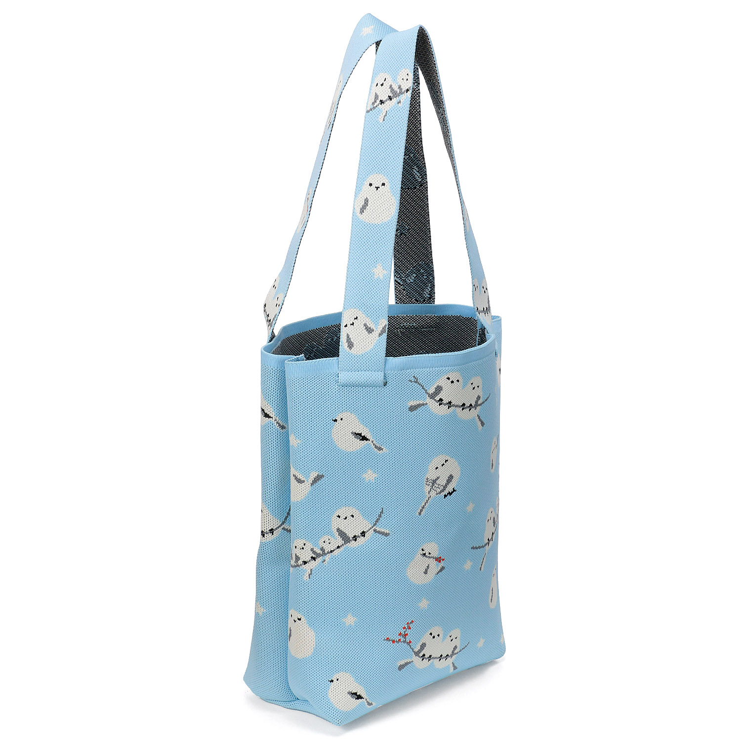 エトワールオリジナル】シマエナガ柄ニットトートバッグ - 画像6