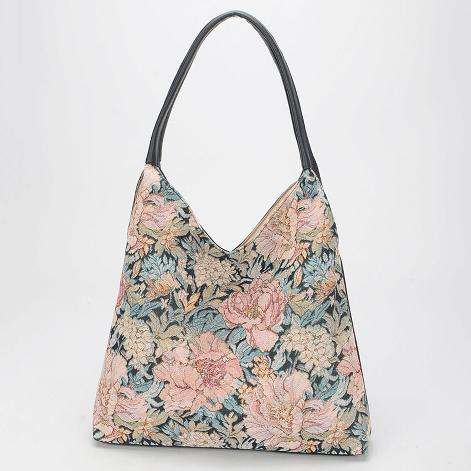 花柄ゴブラントートバッグ - 画像3