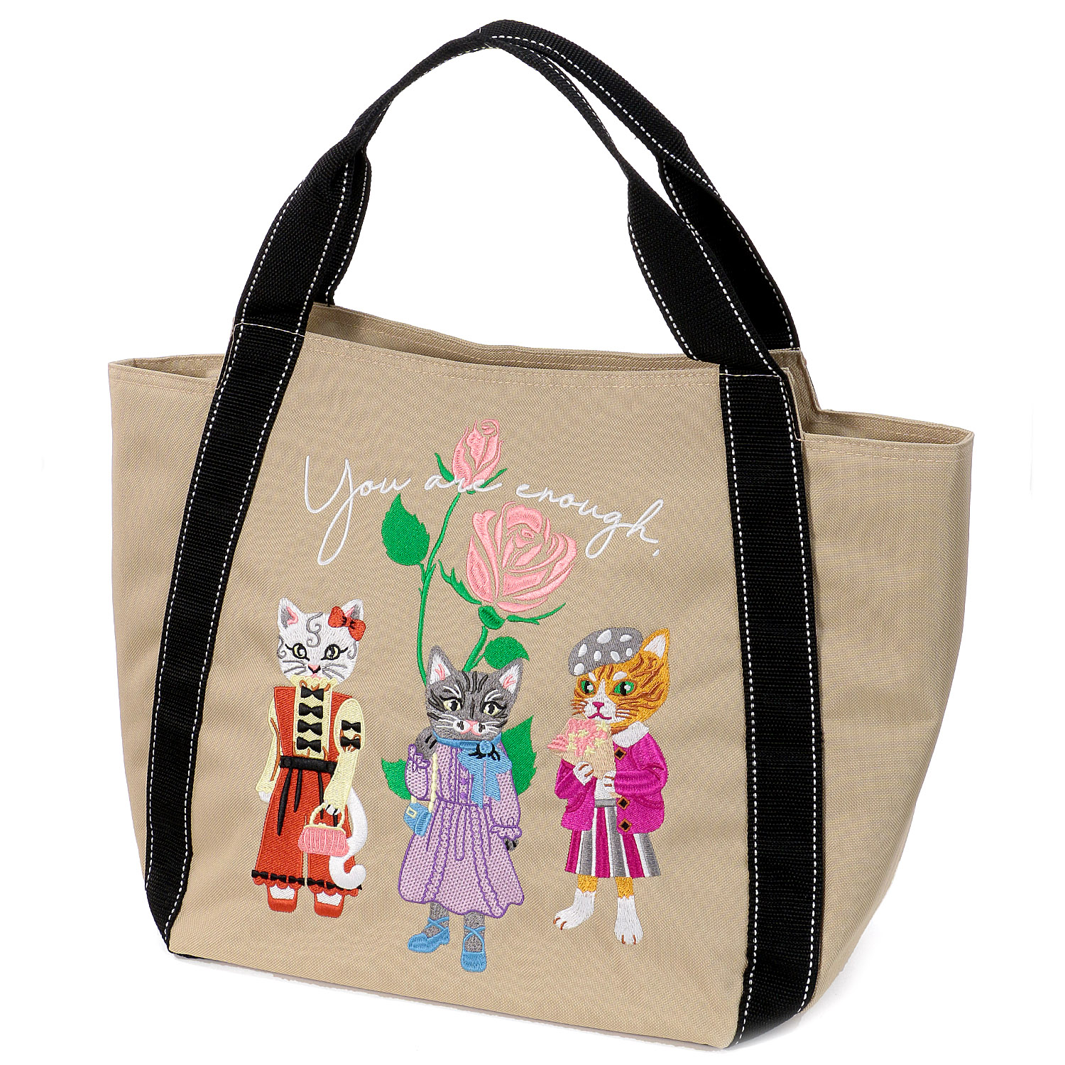 【エトワールオリジナル】ネコ刺繍保冷保温バルーントートバッグ - 画像6
