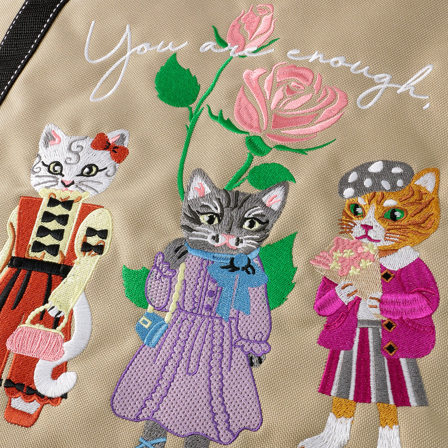 【エトワールオリジナル】ネコ刺繍保冷保温バルーントートバッグ - 画像9