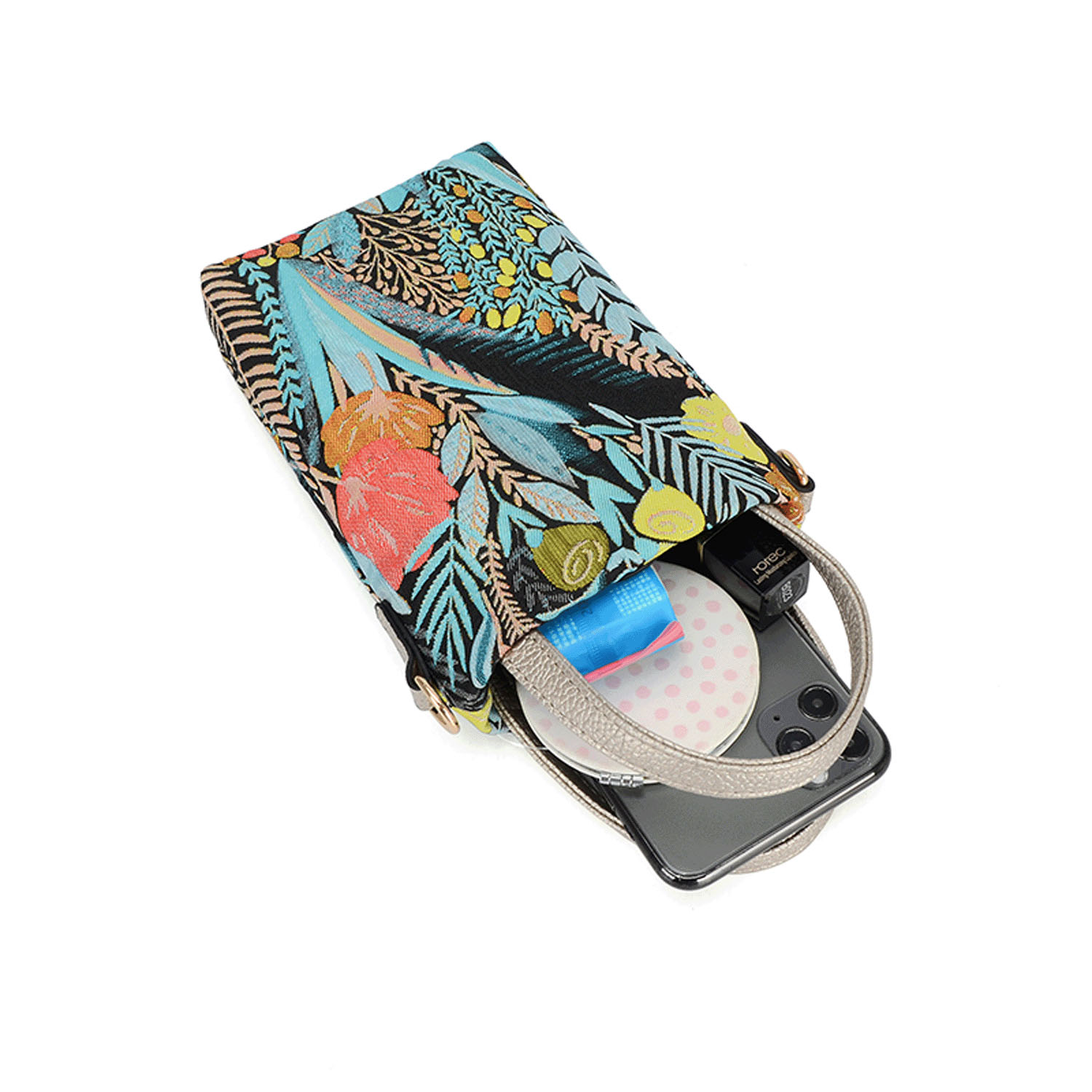 ボタニカル柄スマホショルダーバッグ - 画像6