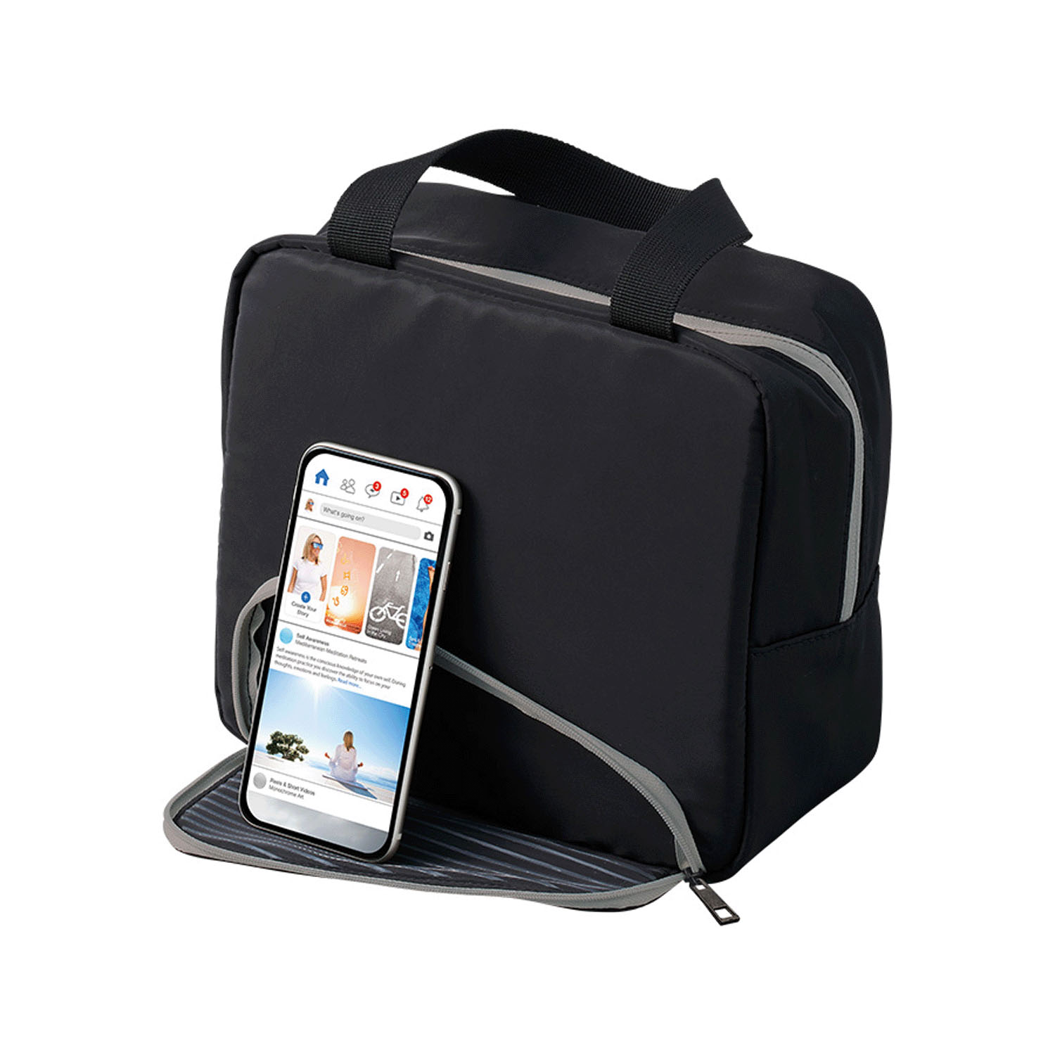 MOTTERU スマホが立てられるクーラーランチバッグ - 画像7